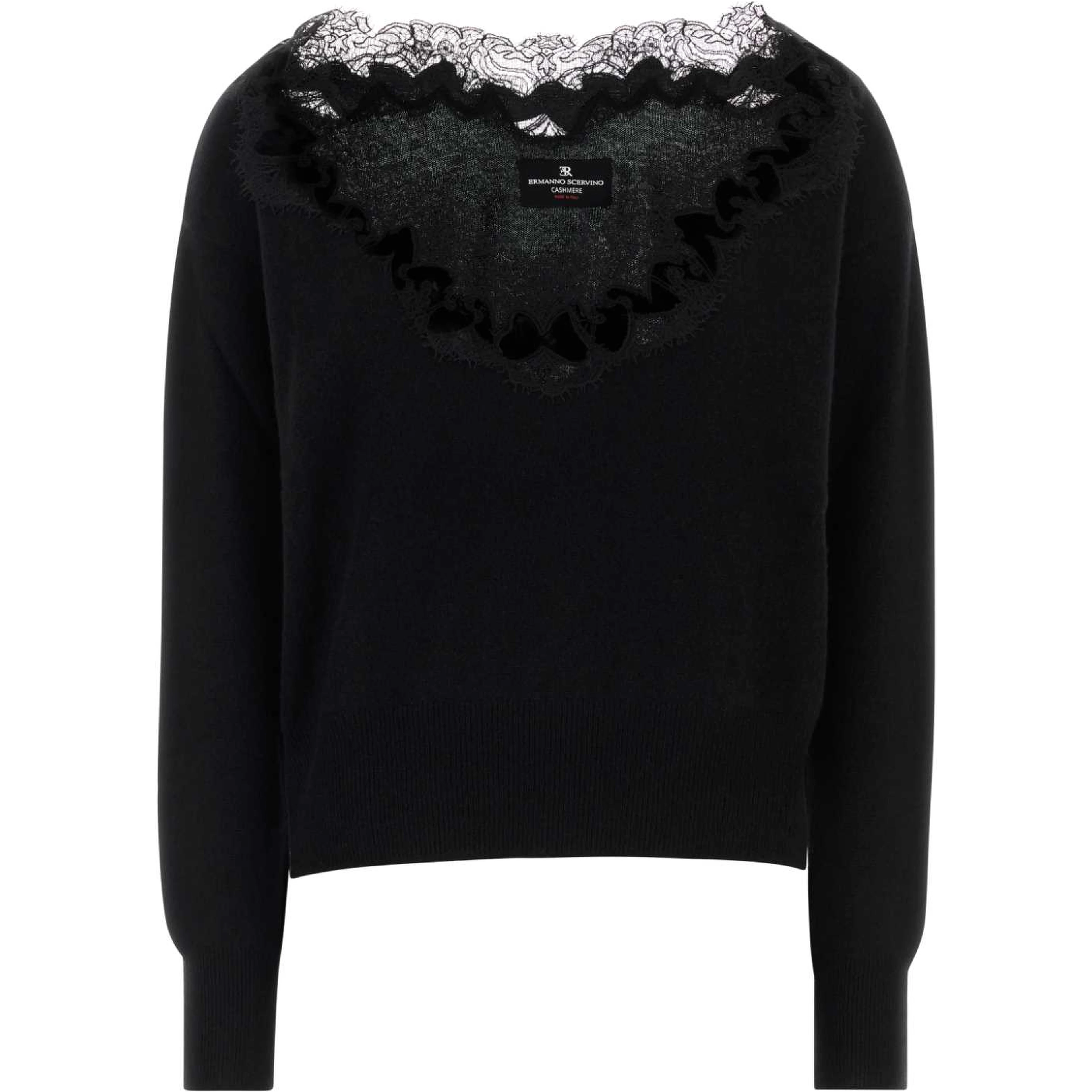 MAGLIA SCOLLO V MANICA LUNGA