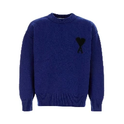 QUOTA-CREWNECKSWEATERWITHCONTRASTEDAMIDECOEUR