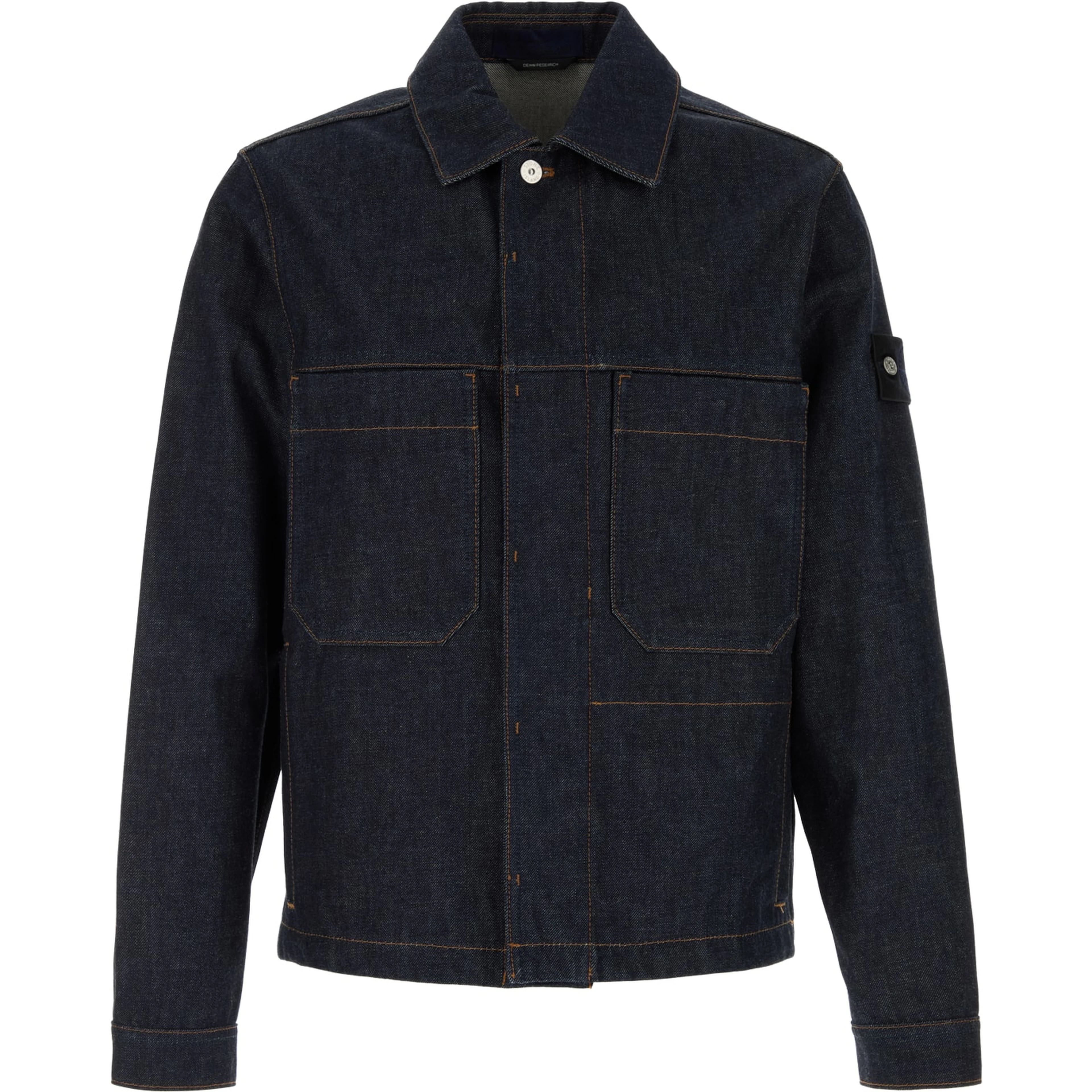 BIKER JACKET - BLUE RAW