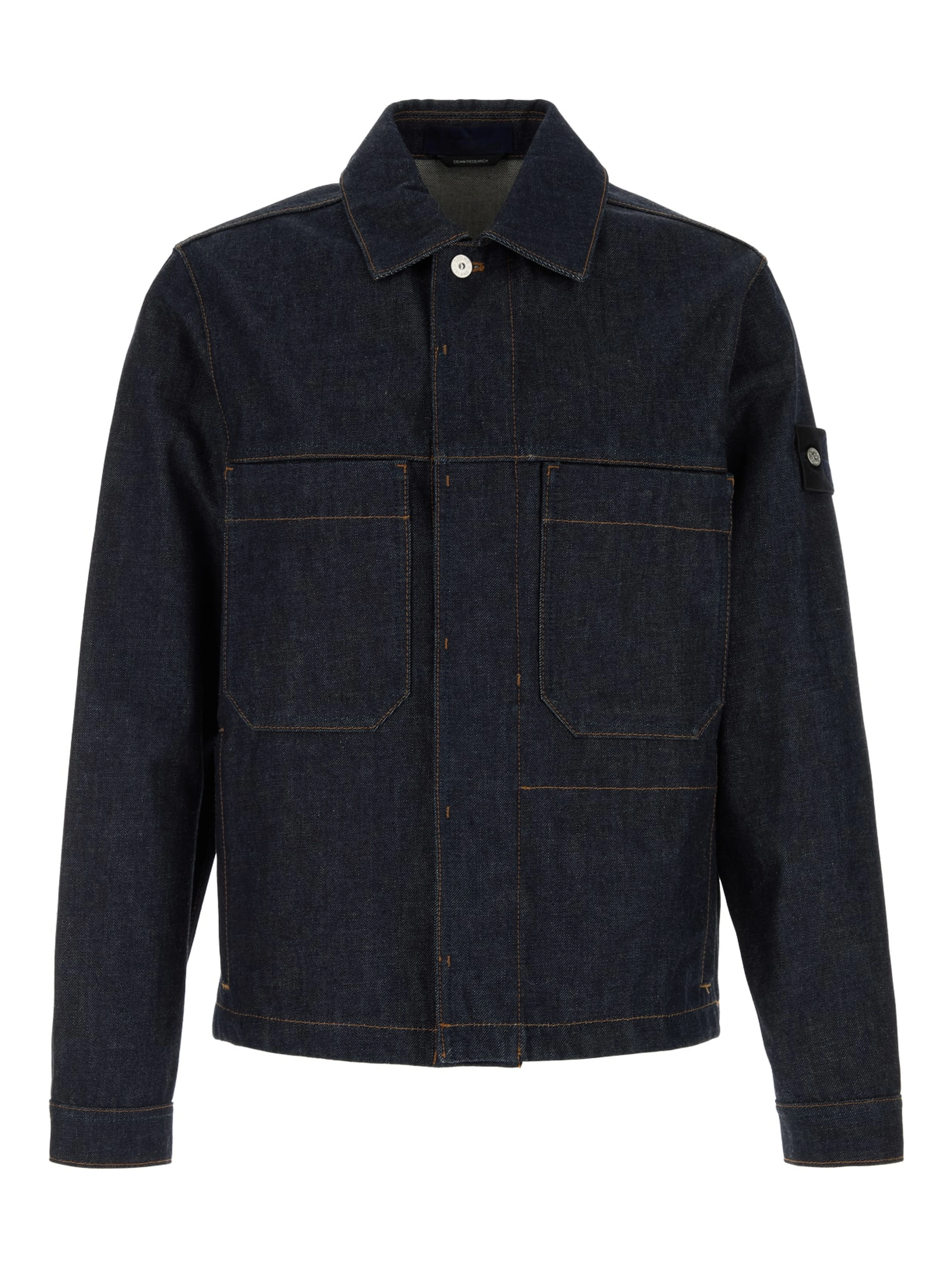 BIKER JACKET - BLUE RAW