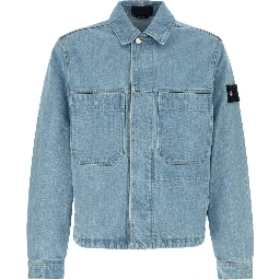 BIKER JACKET - BLUE LIGHT WASH