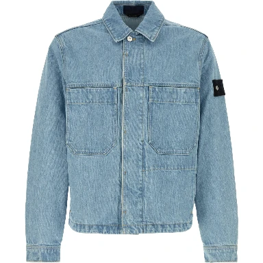 BIKER JACKET - BLUE LIGHT WASH