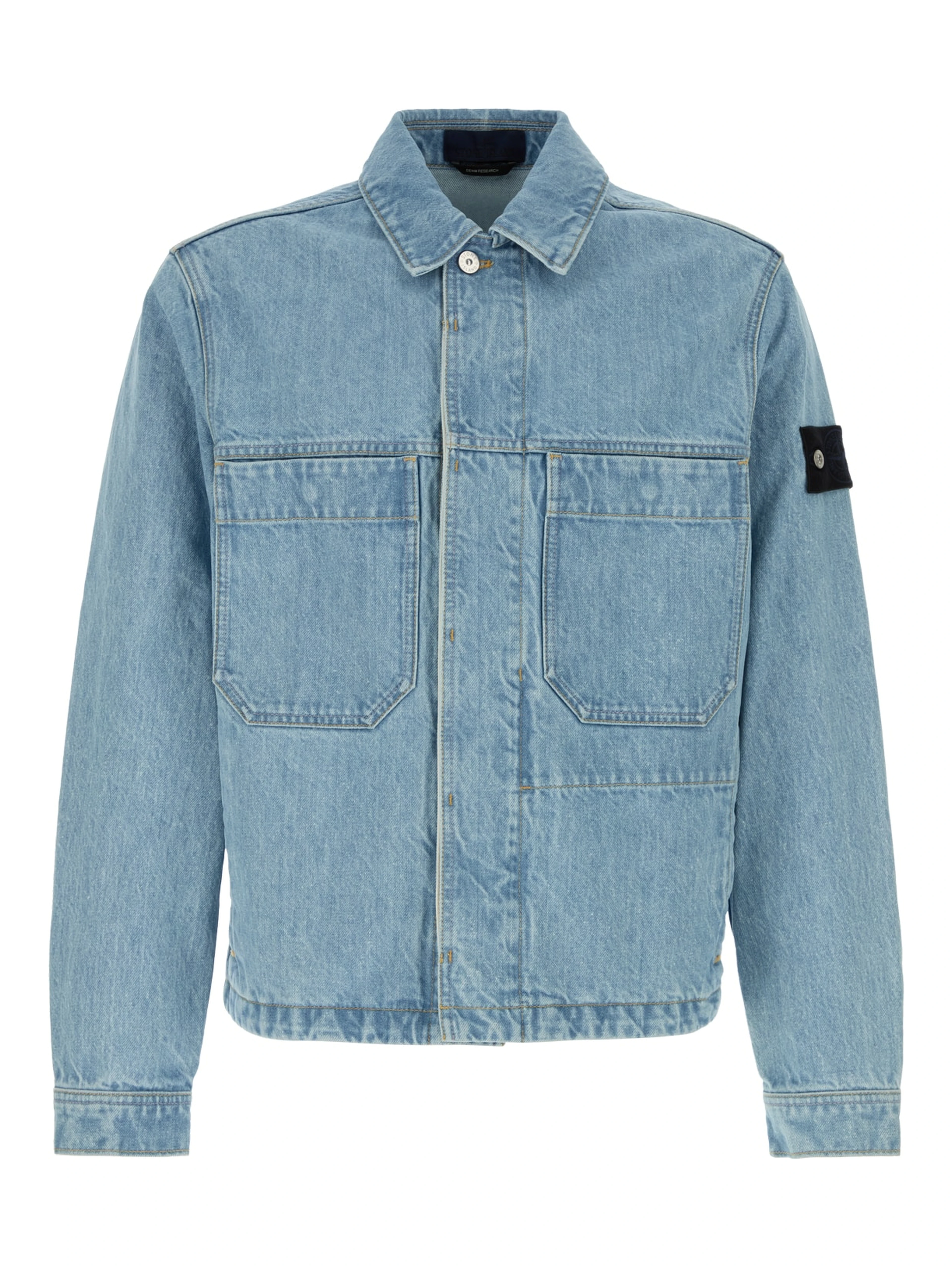 BIKER JACKET - BLUE LIGHT WASH