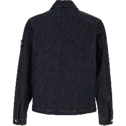 BIKER JACKET - BLUE RAW