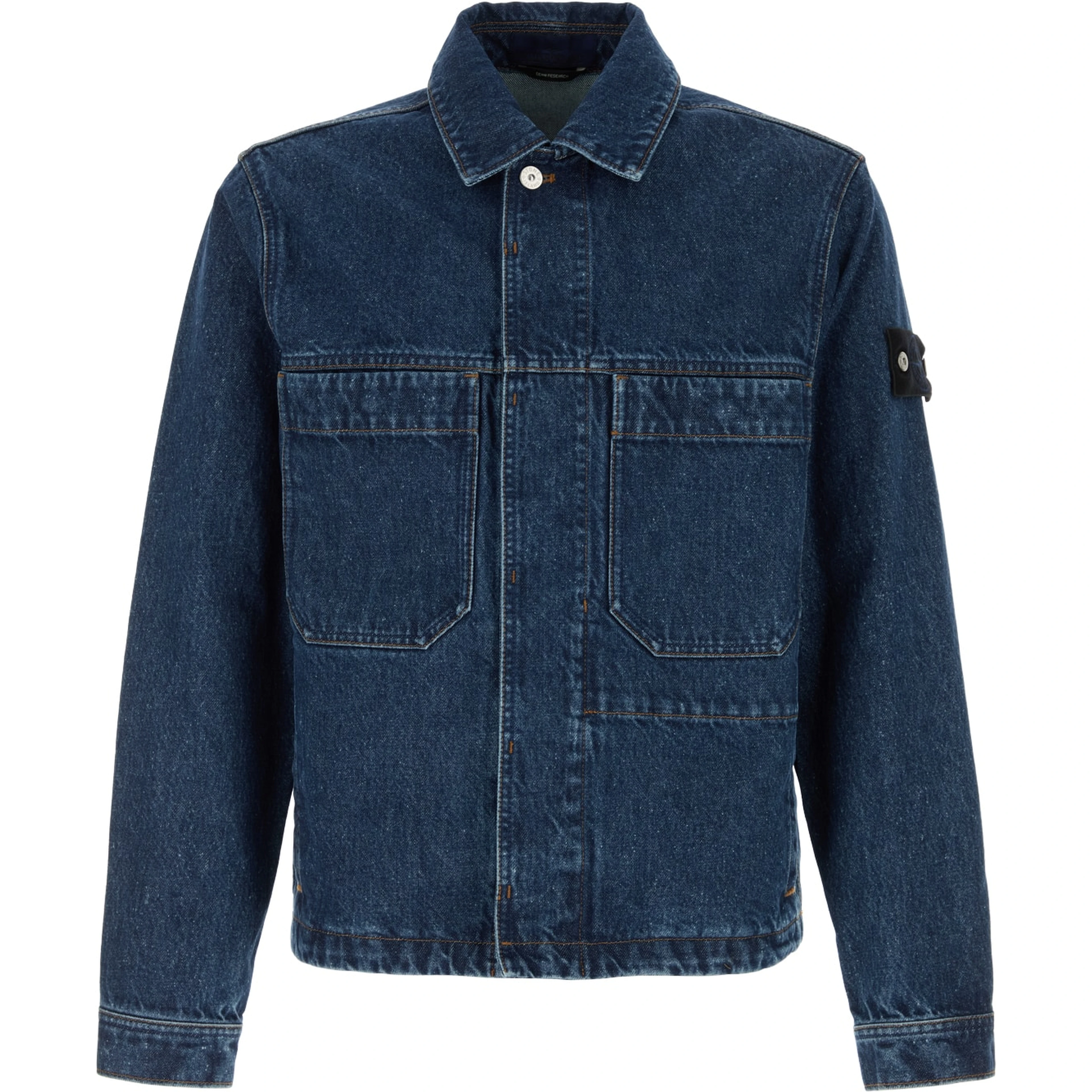 BIKER JACKET - BLUE MEDIUM WASH