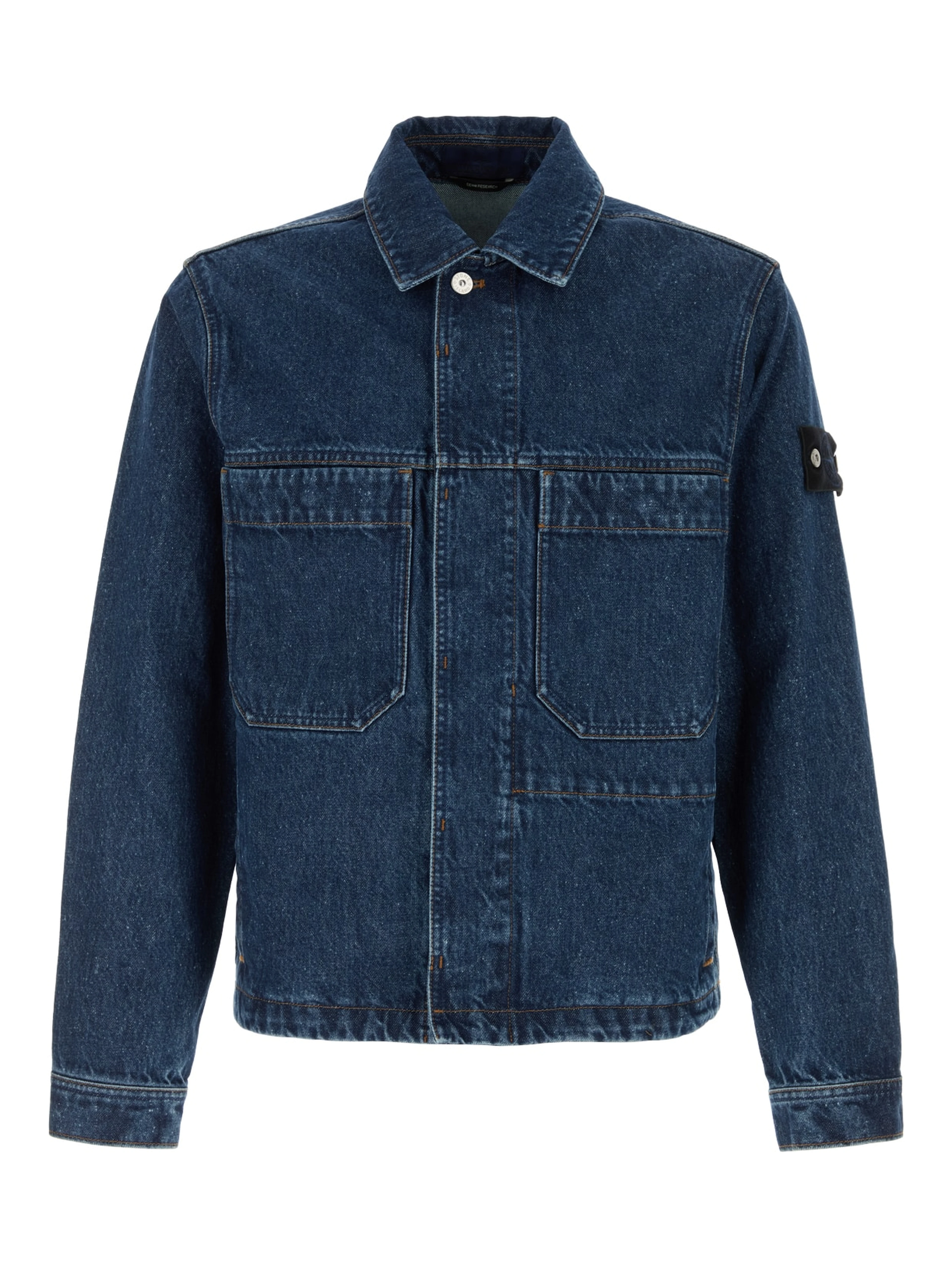 BIKER JACKET - BLUE MEDIUM WASH
