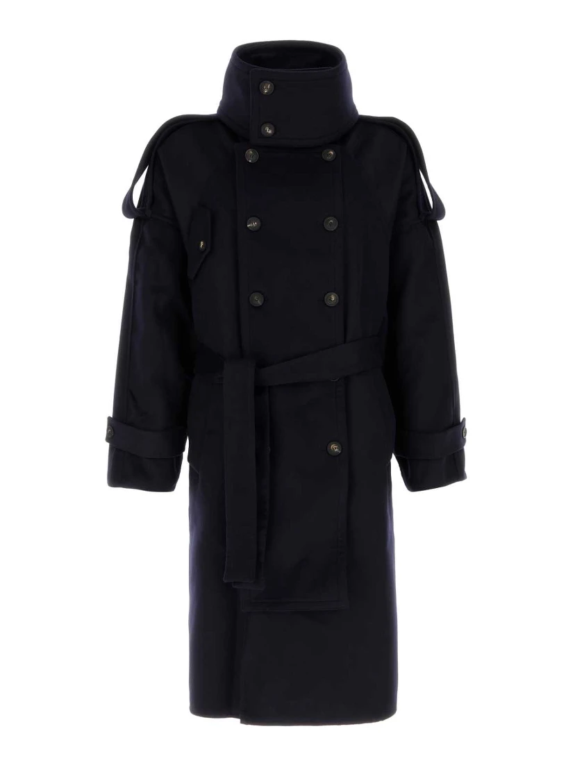 WOOL CASHMERE LIGHT DOUBLE TRENCH