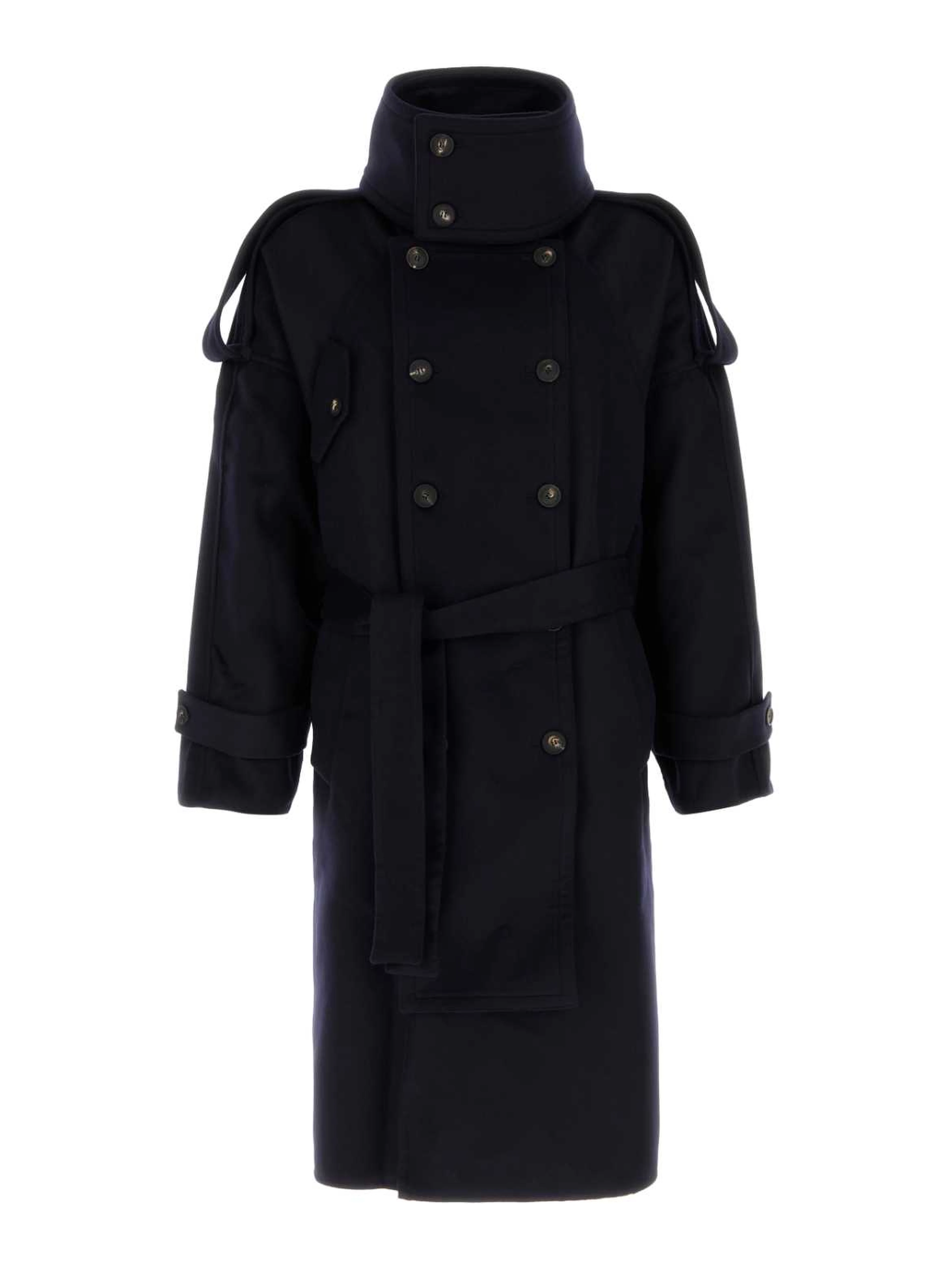 WOOL CASHMERE LIGHT DOUBLE TRENCH