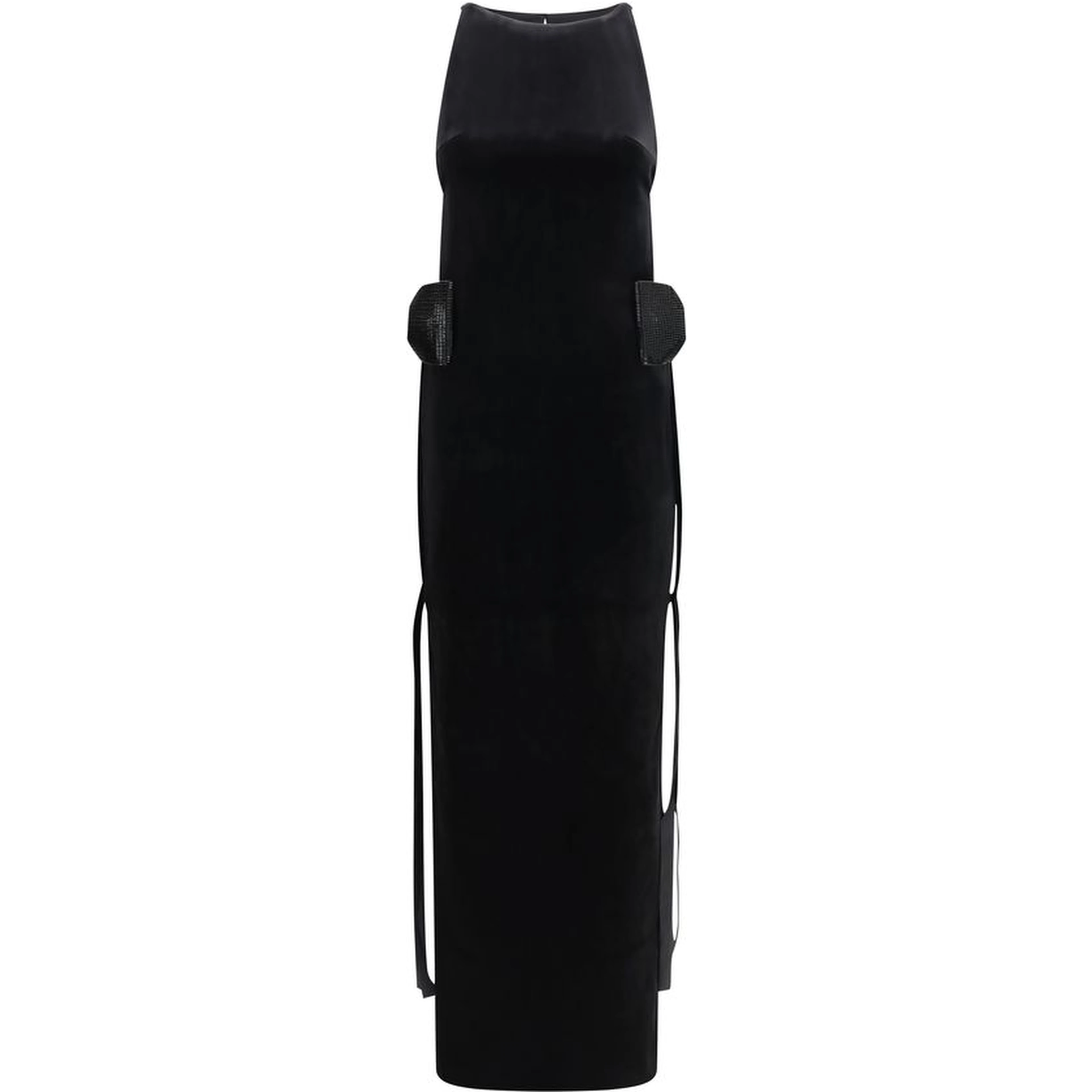 Black Polyester Casual Dress