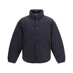 Gray Cotton Full-Length Jacket