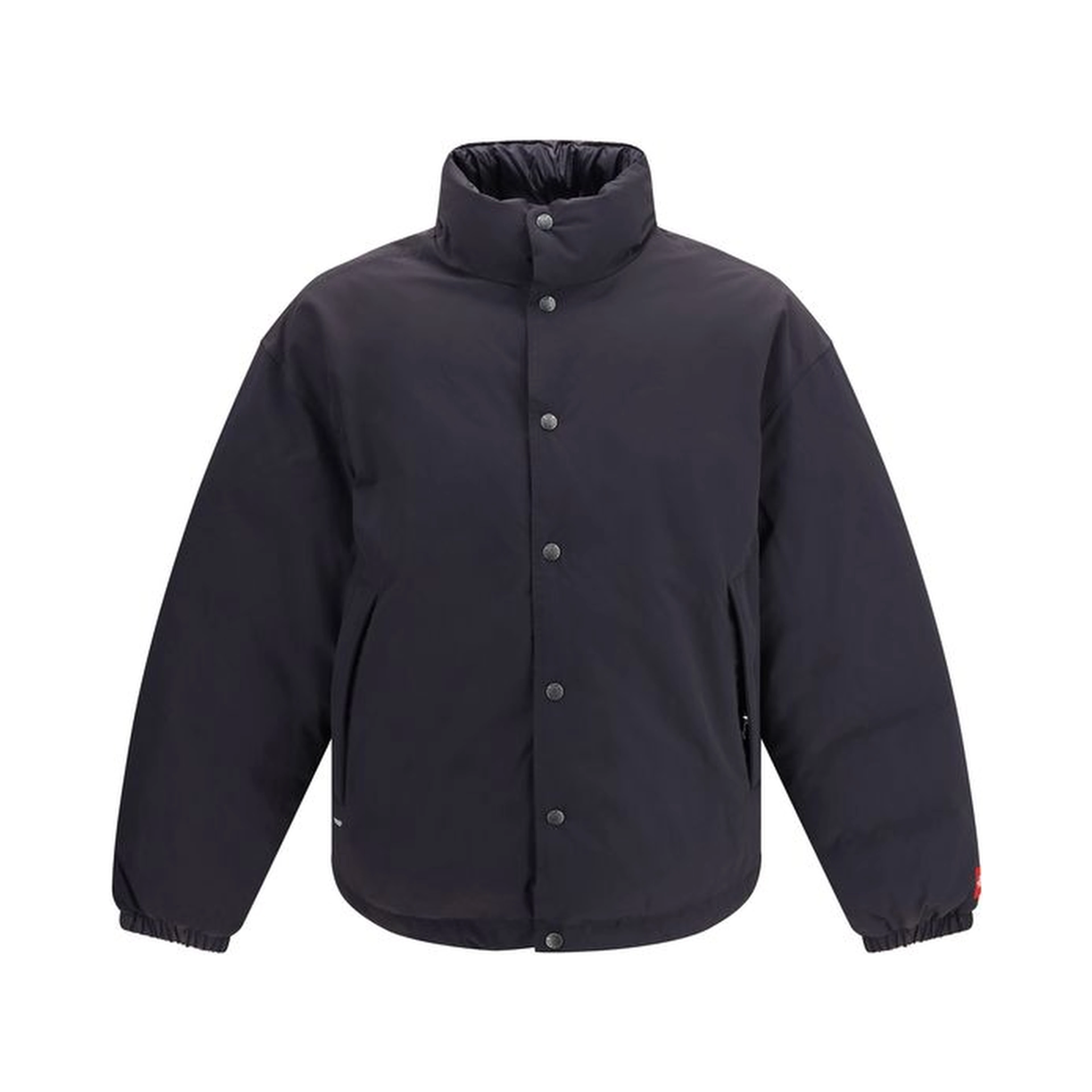Gray Cotton Full-Length Jacket
