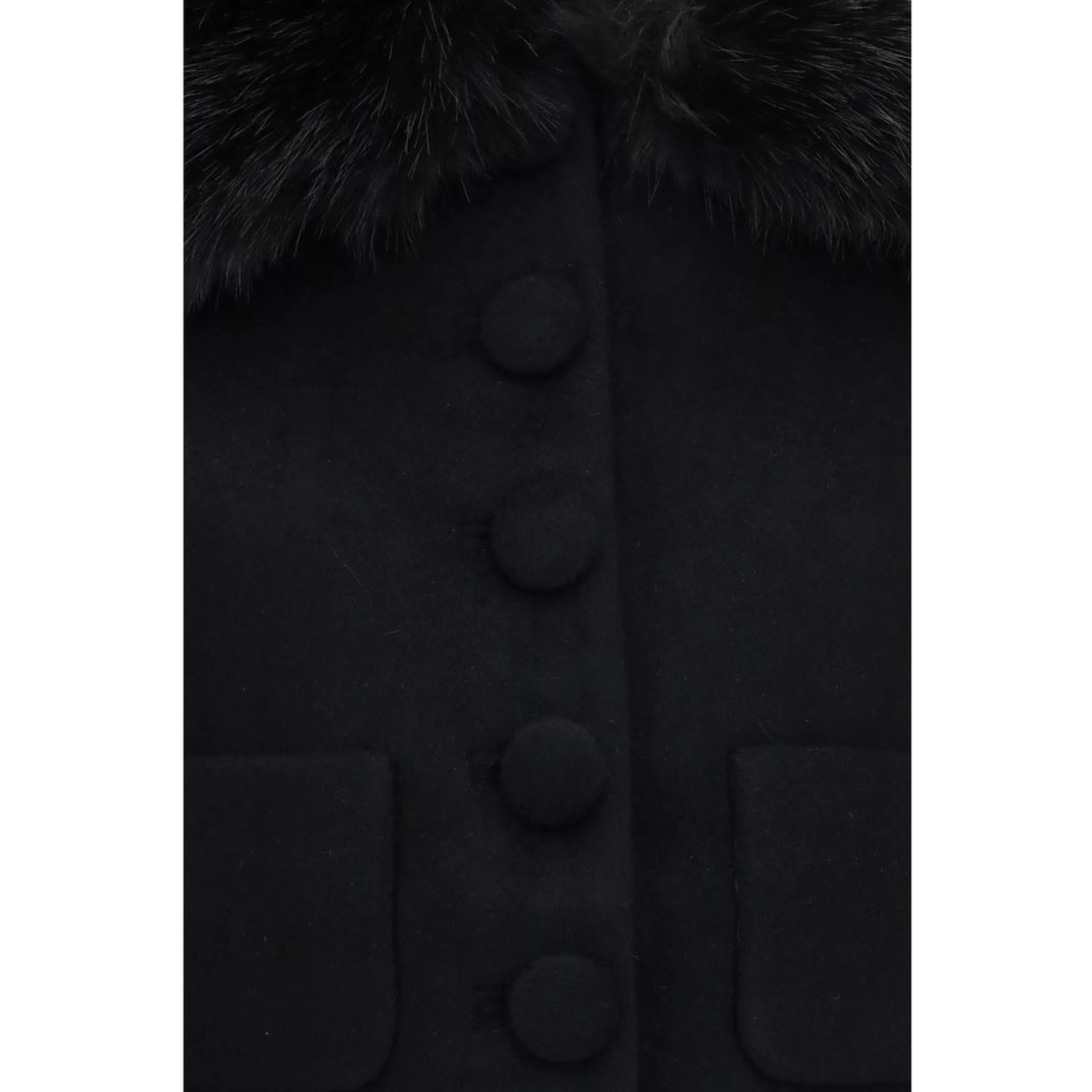 Black Wool Oves Aries Full-Length Jacket