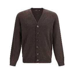 Brown Cashmere Cardigan