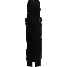 Black Polyester Casual Dress