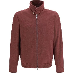 Bordeaux Wool Oves Aries Full-Length Jacket