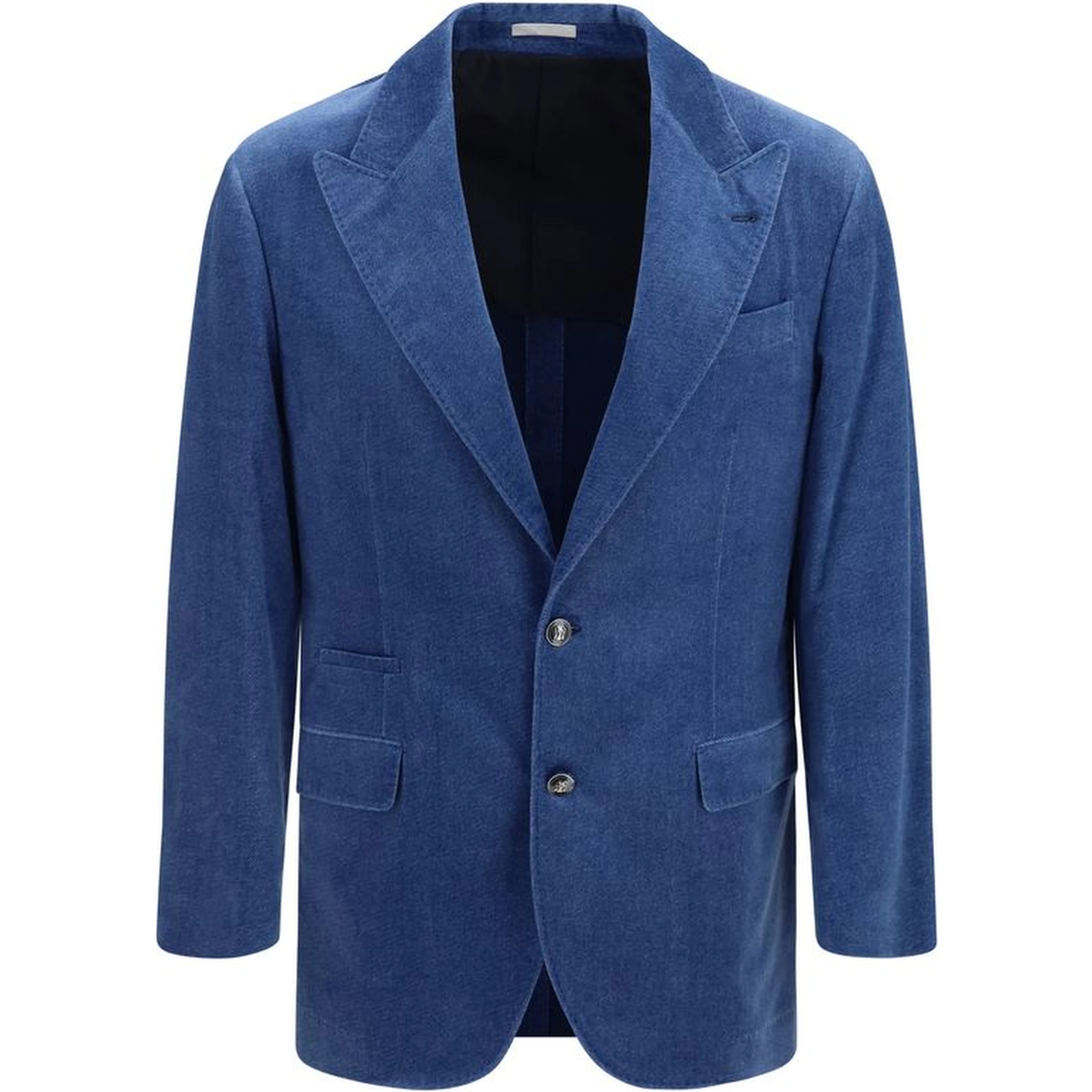 Blue Cotton Blazer