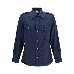 Blue Wool Oves Aries Shirt