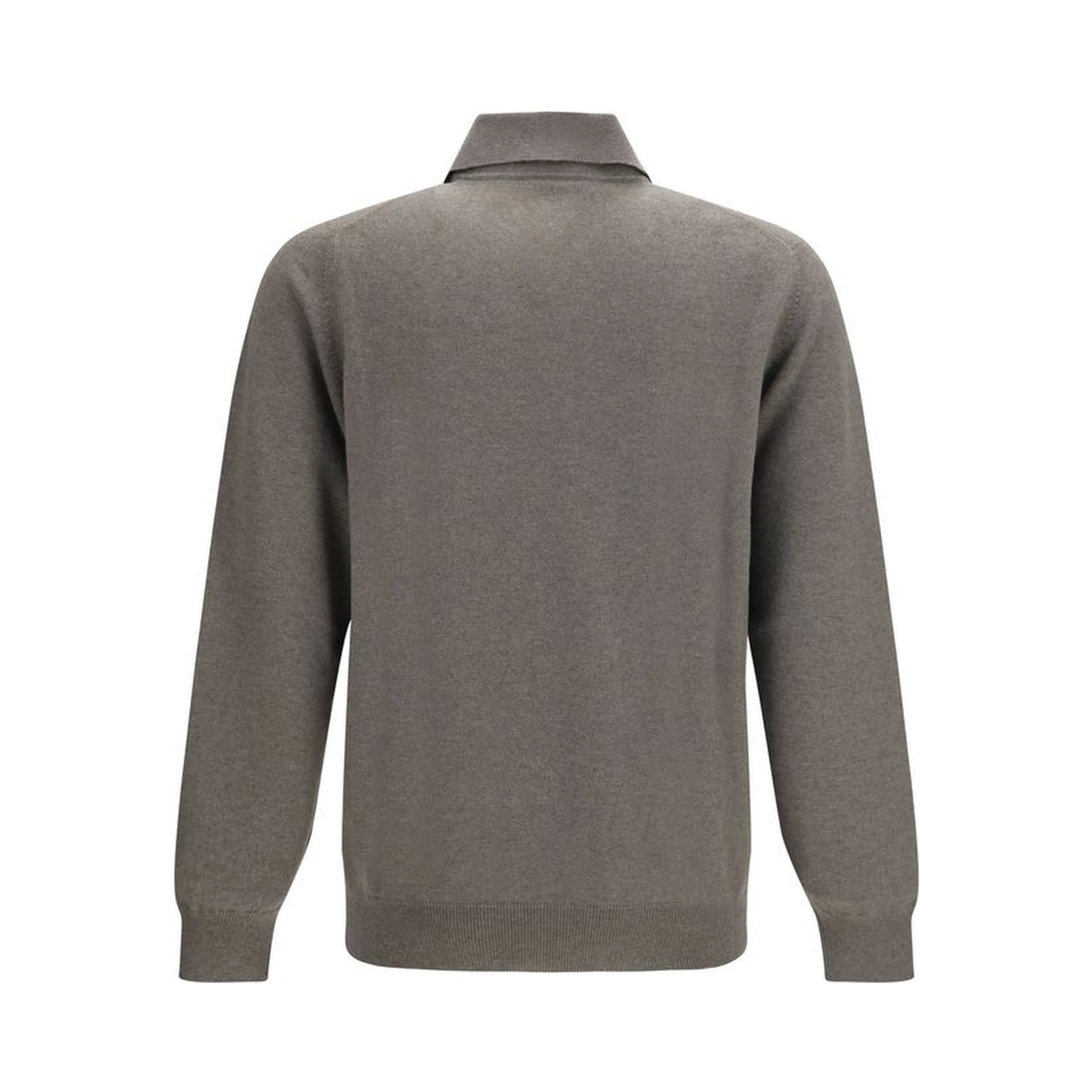 Brown Cashmere Polo Shirt