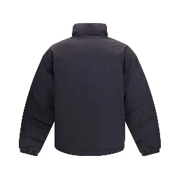 Gray Cotton Full-Length Jacket