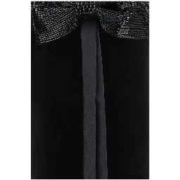 Black Polyester Casual Dress