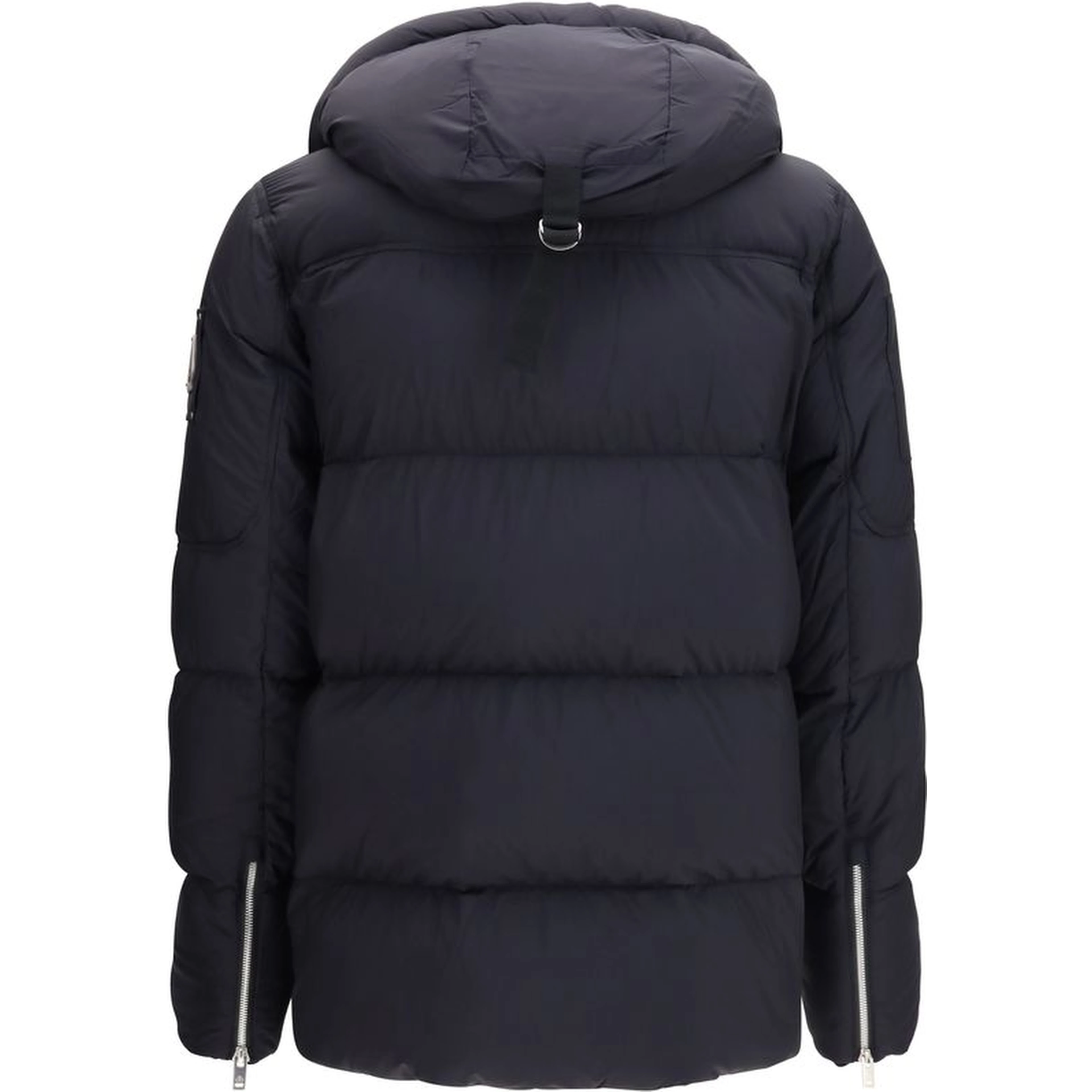 Black Nylon Full-Length Jacket