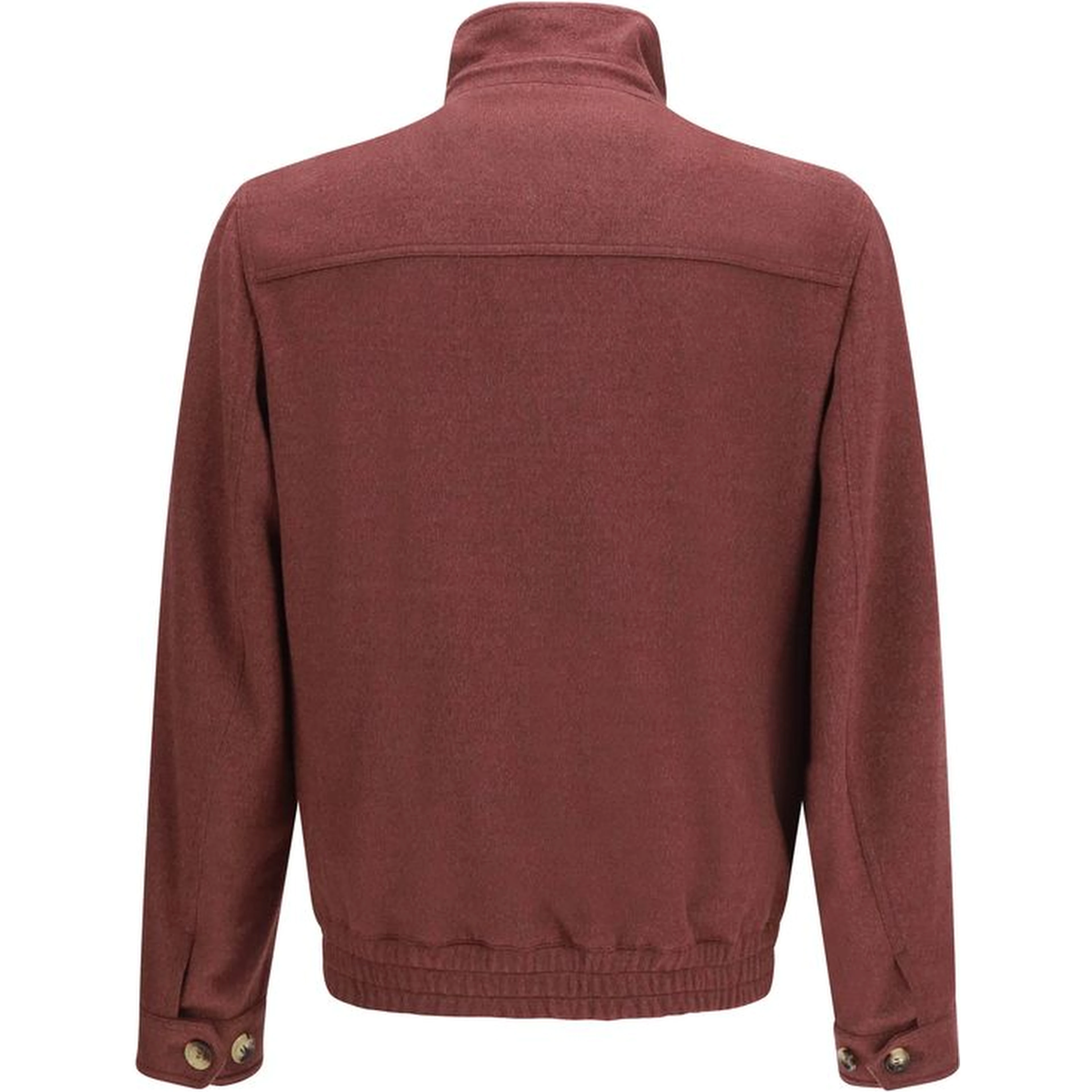 Bordeaux Wool Oves Aries Full-Length Jacket