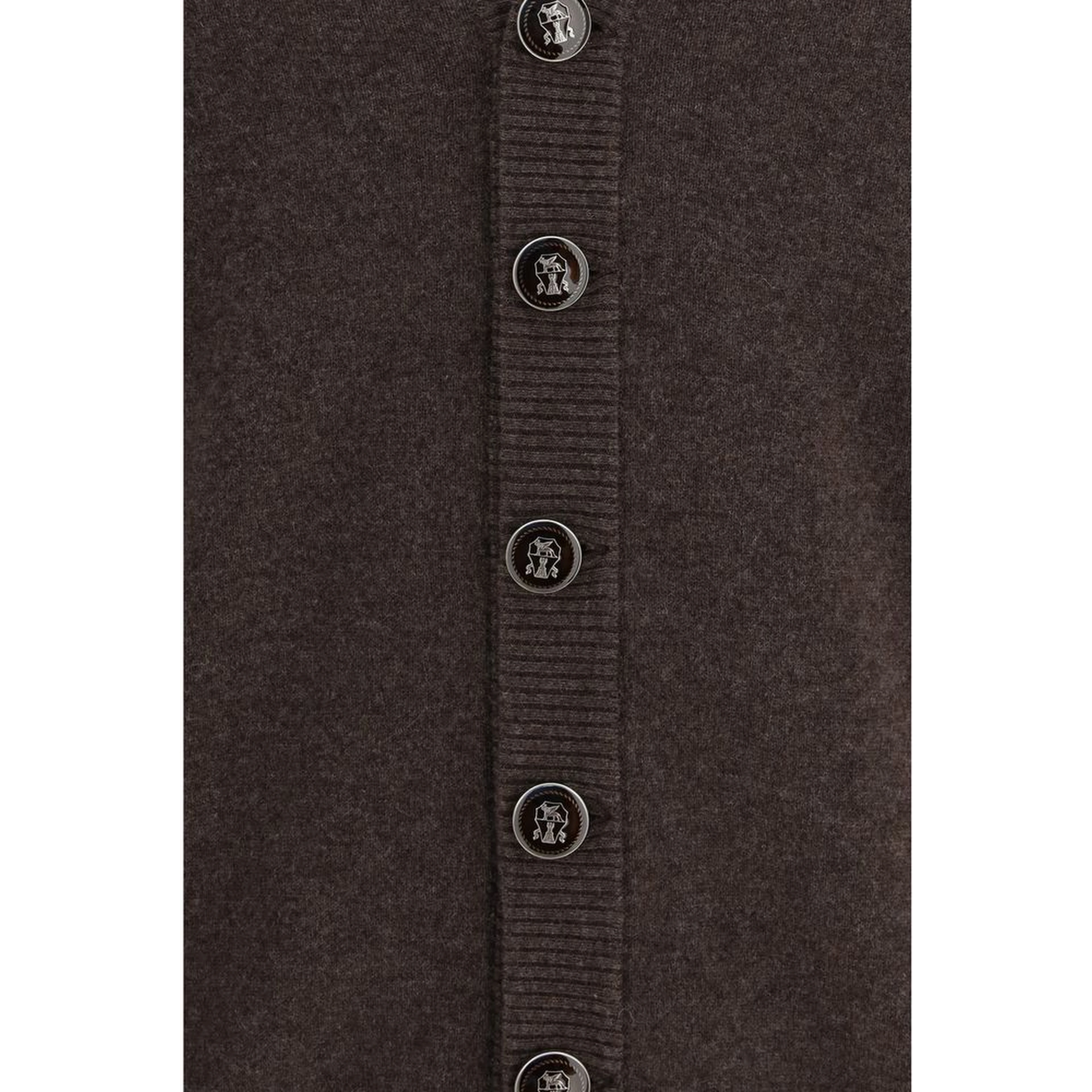 Brown Cashmere Cardigan