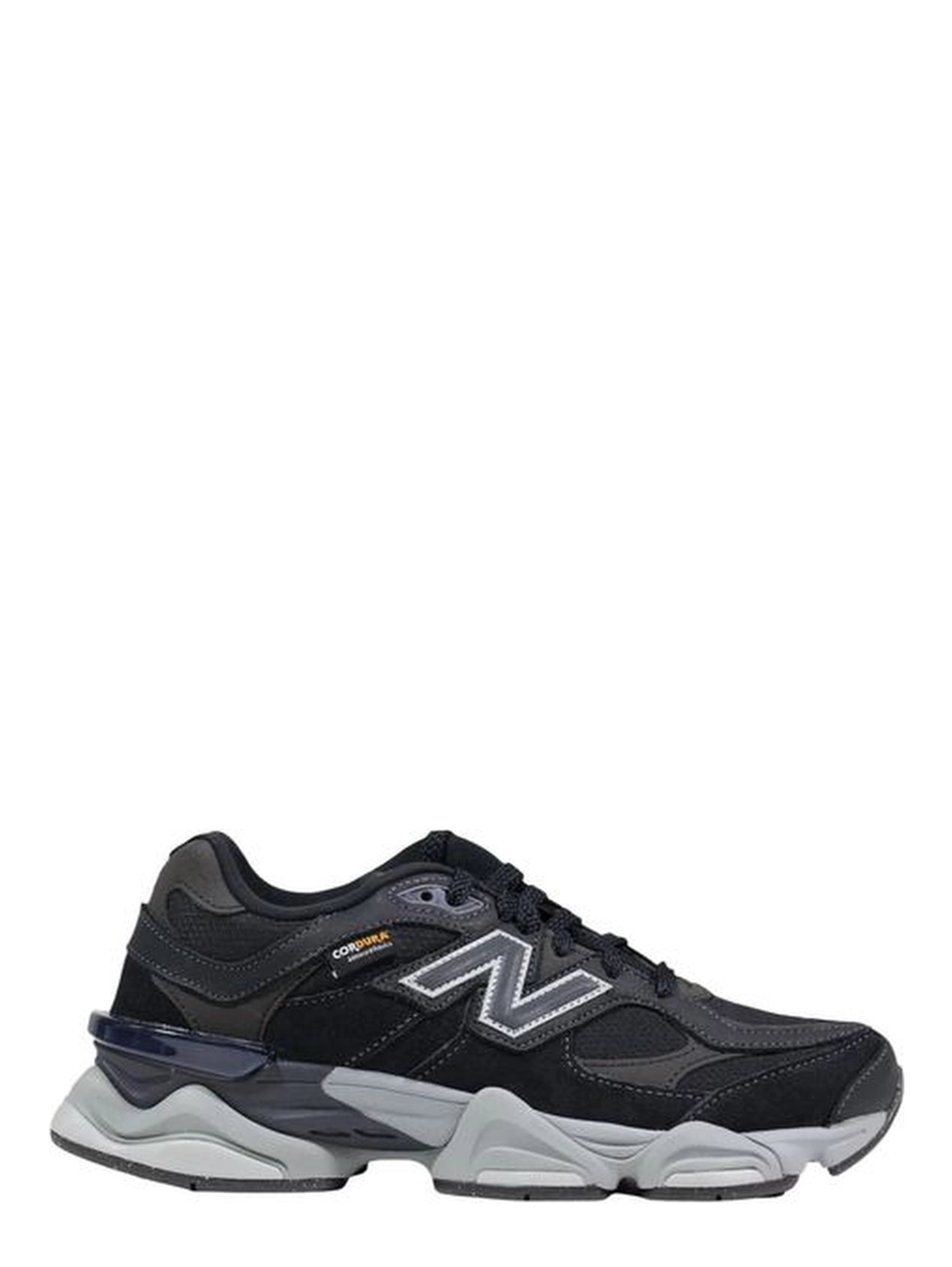 Black Suede Leather Chunky Sneakers