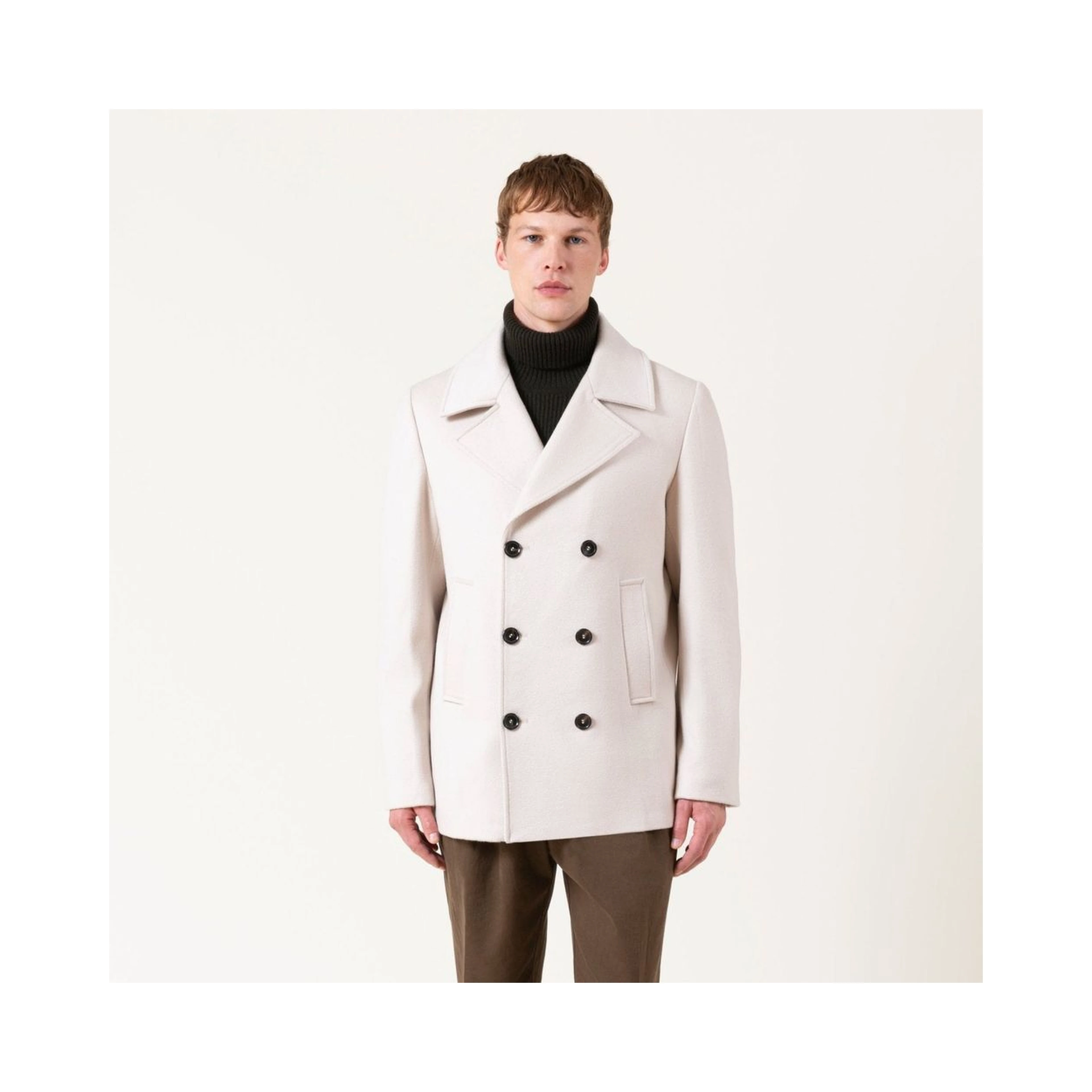 Beige Wool Coat
