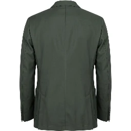 Green Wool Men Jacket
