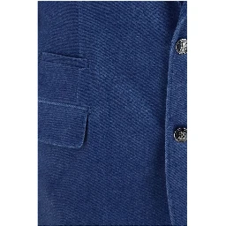 Blue Cotton Blazer