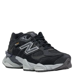 Black Suede Leather Chunky Sneakers