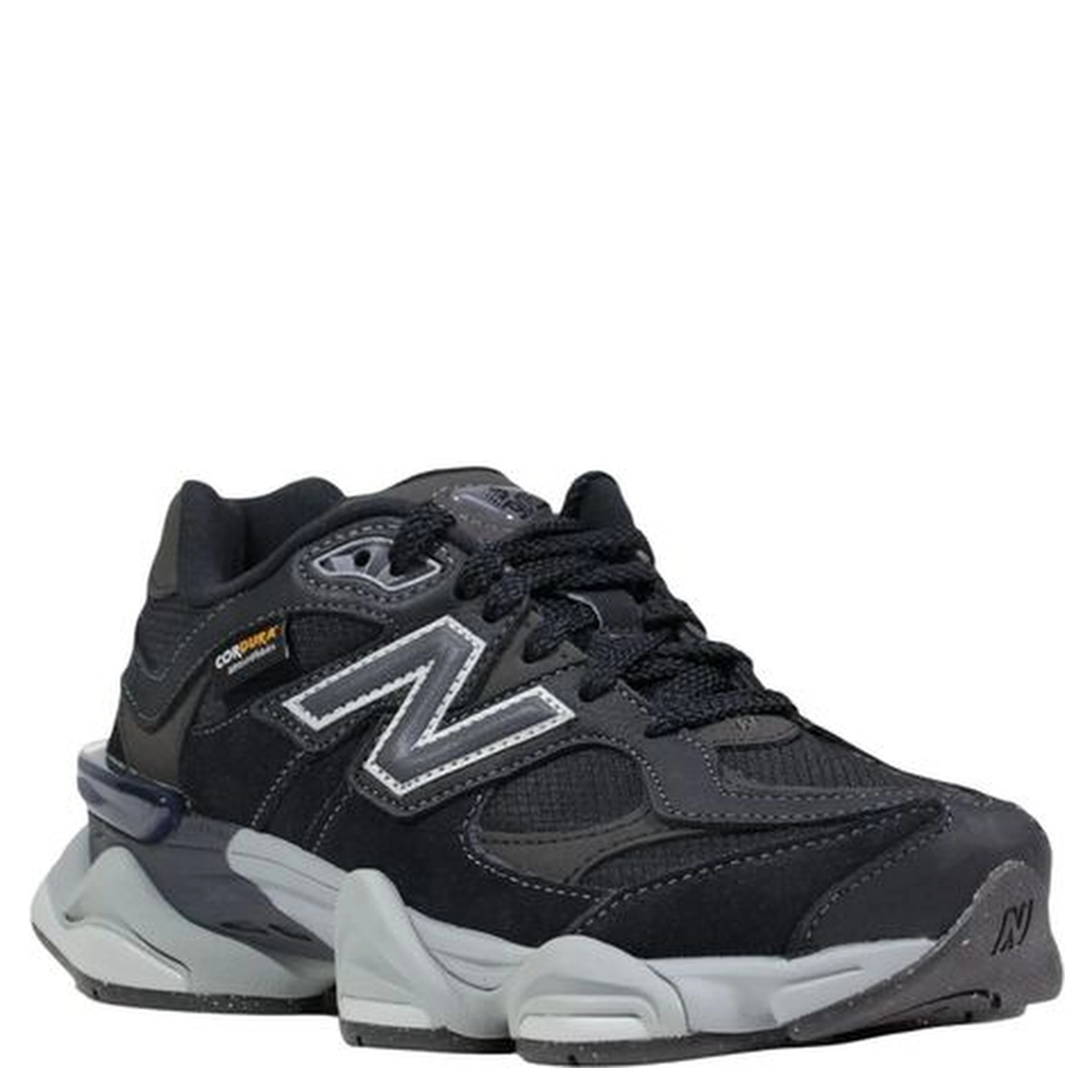 Black Suede Leather Chunky Sneakers