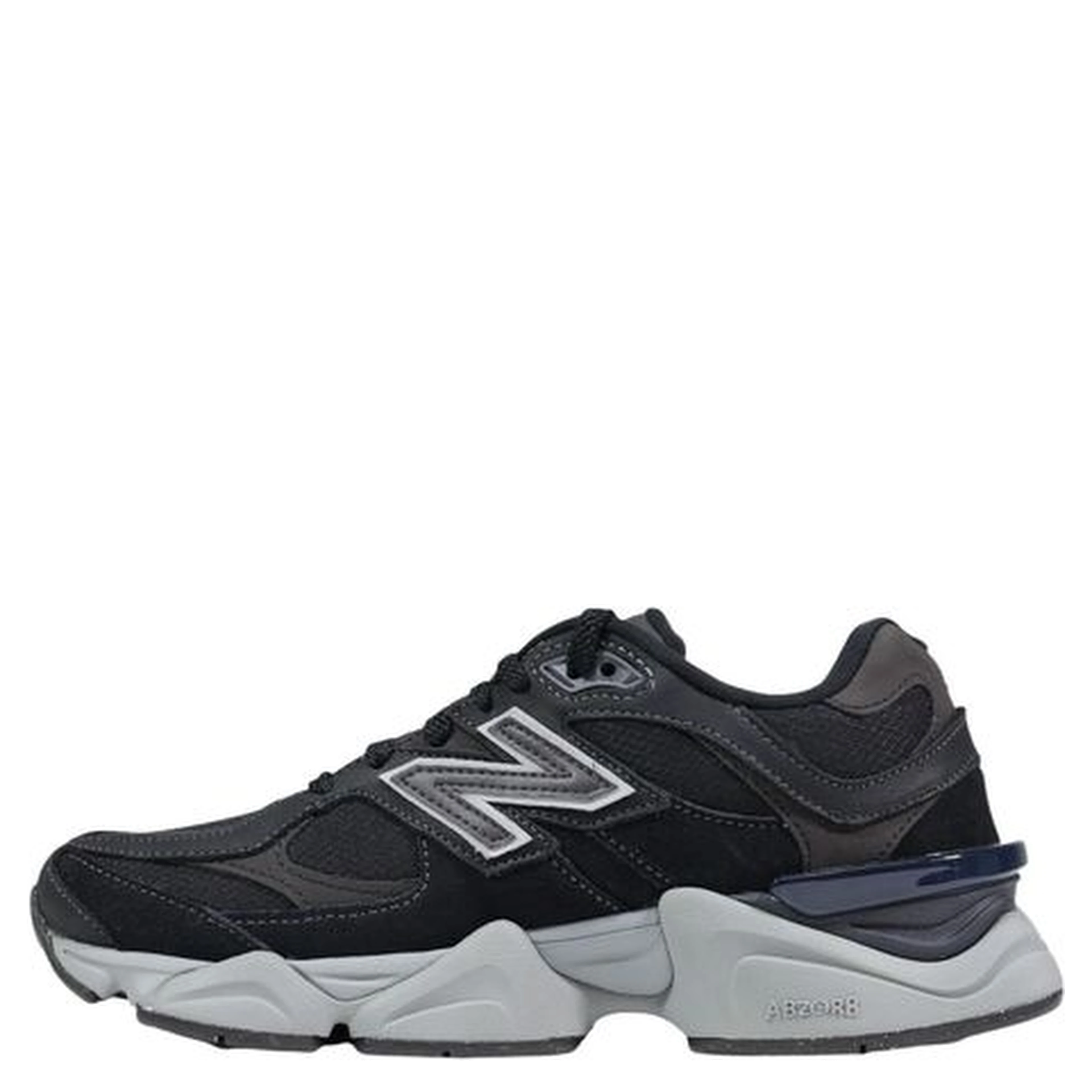 Black Suede Leather Chunky Sneakers