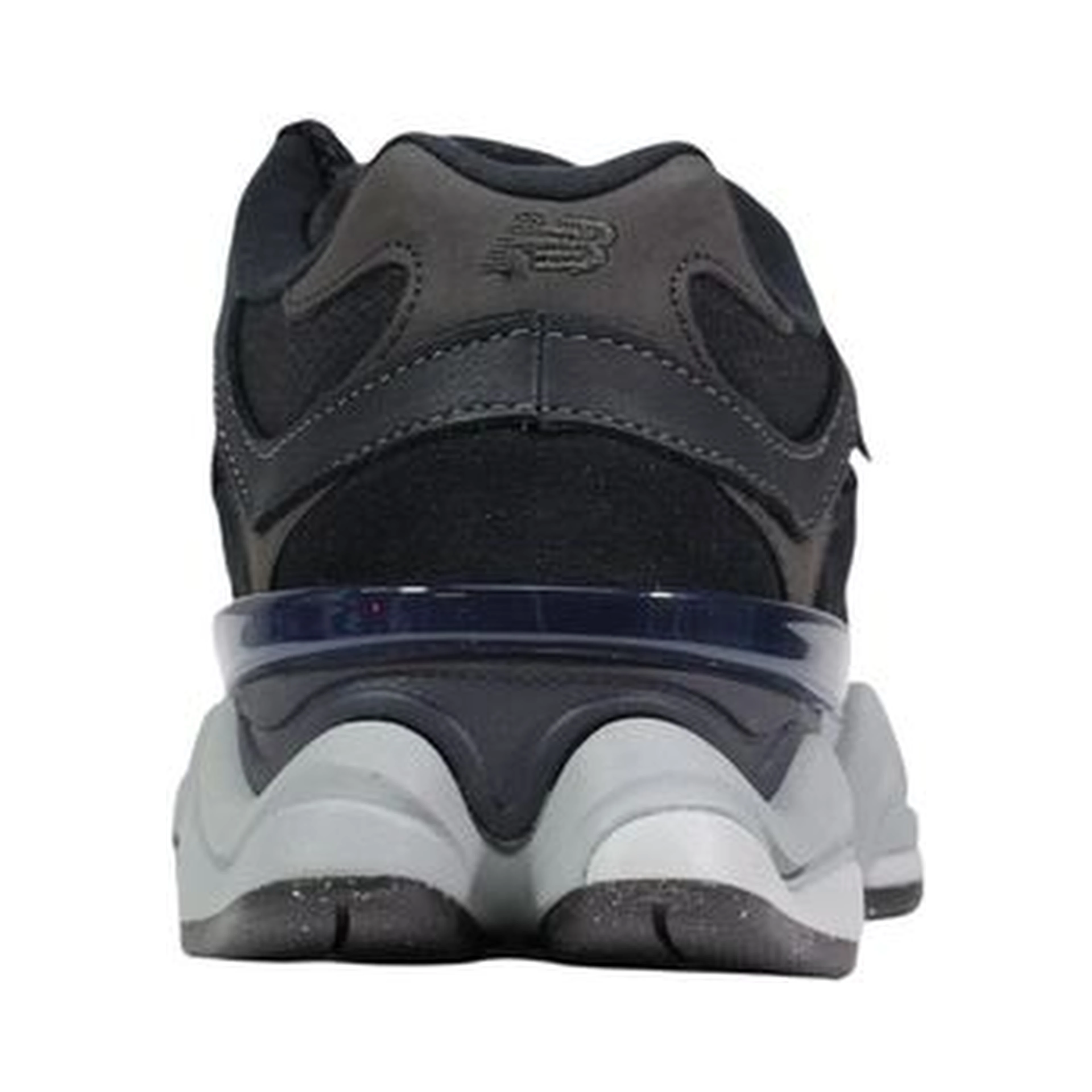Black Suede Leather Chunky Sneakers