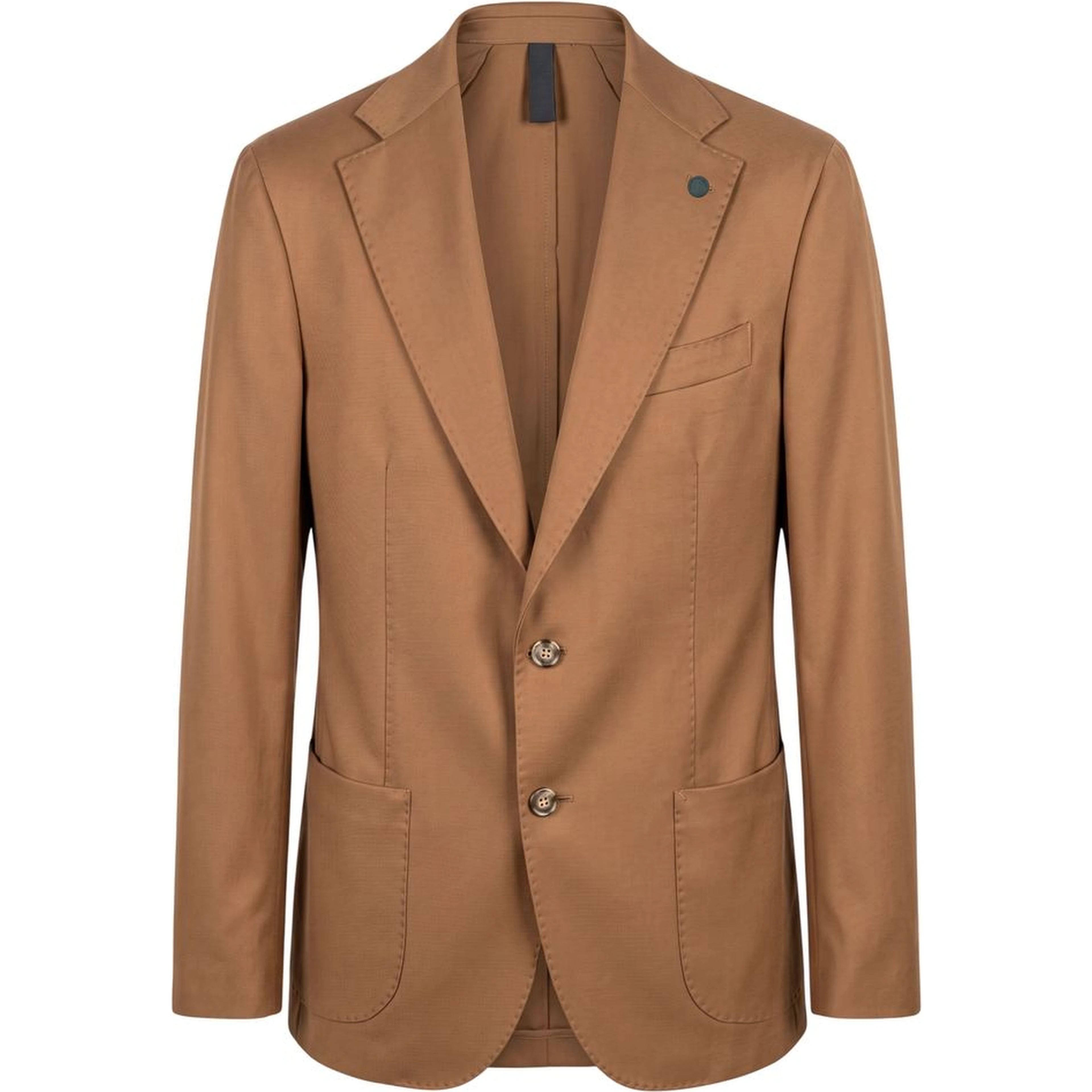 Brown Viscose Men's Jacket