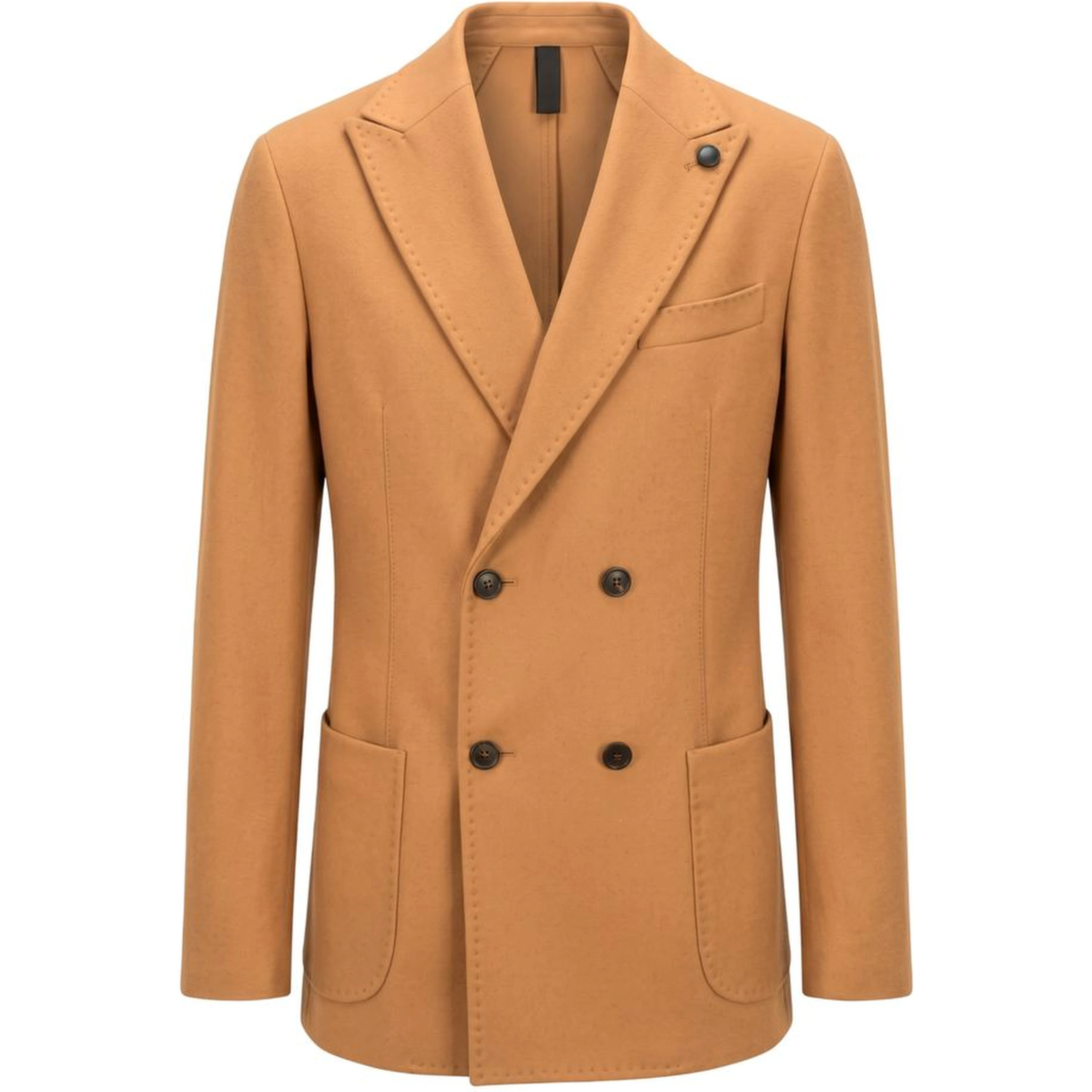Brown Wool Men Jacket