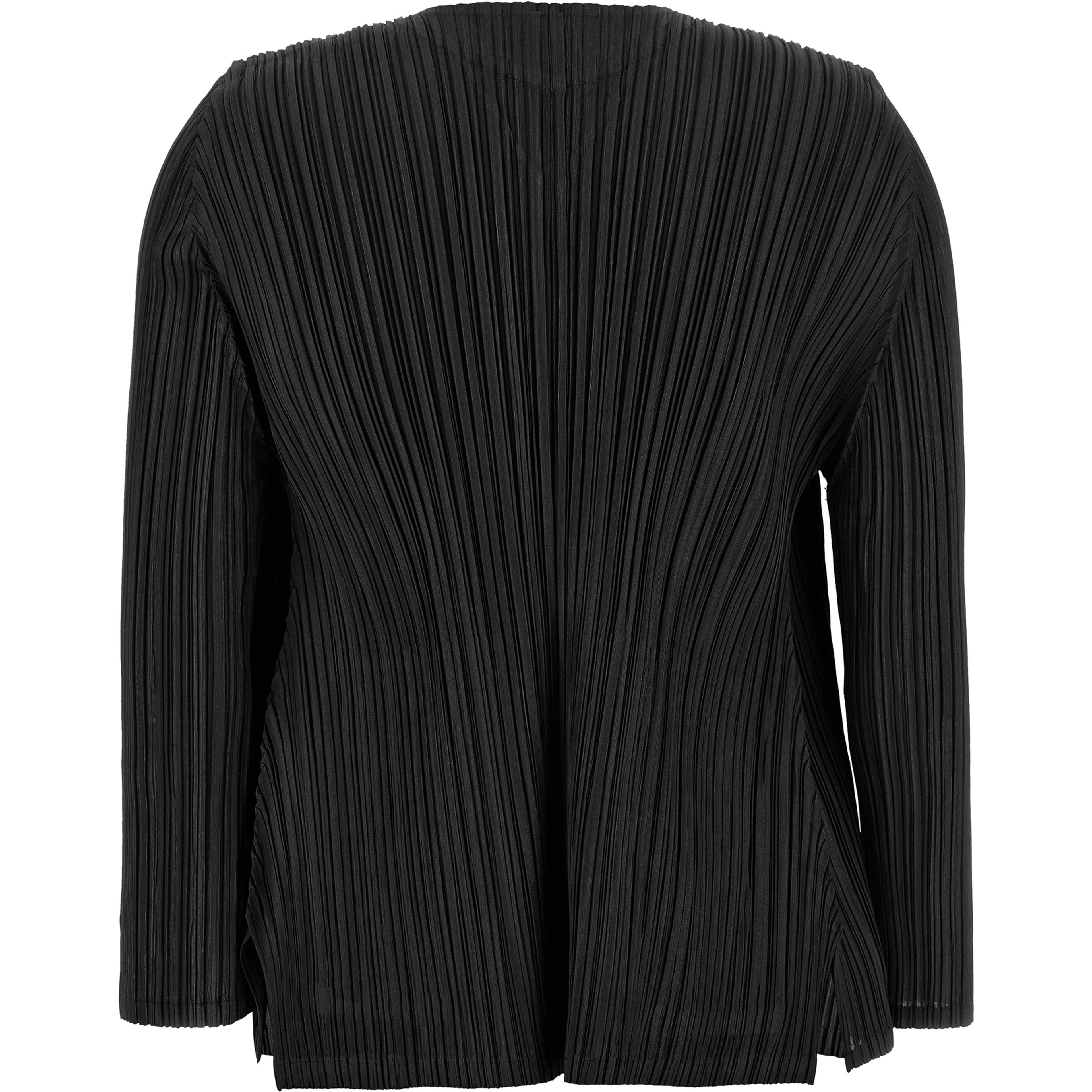 Black Polyester Cardigan