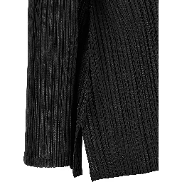 Black Polyester Cardigan