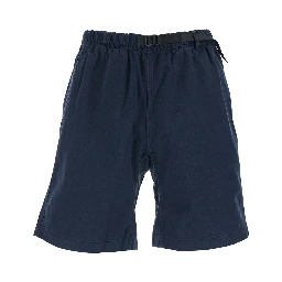 Blue bermuda shorts with elasticated waist in cotton man