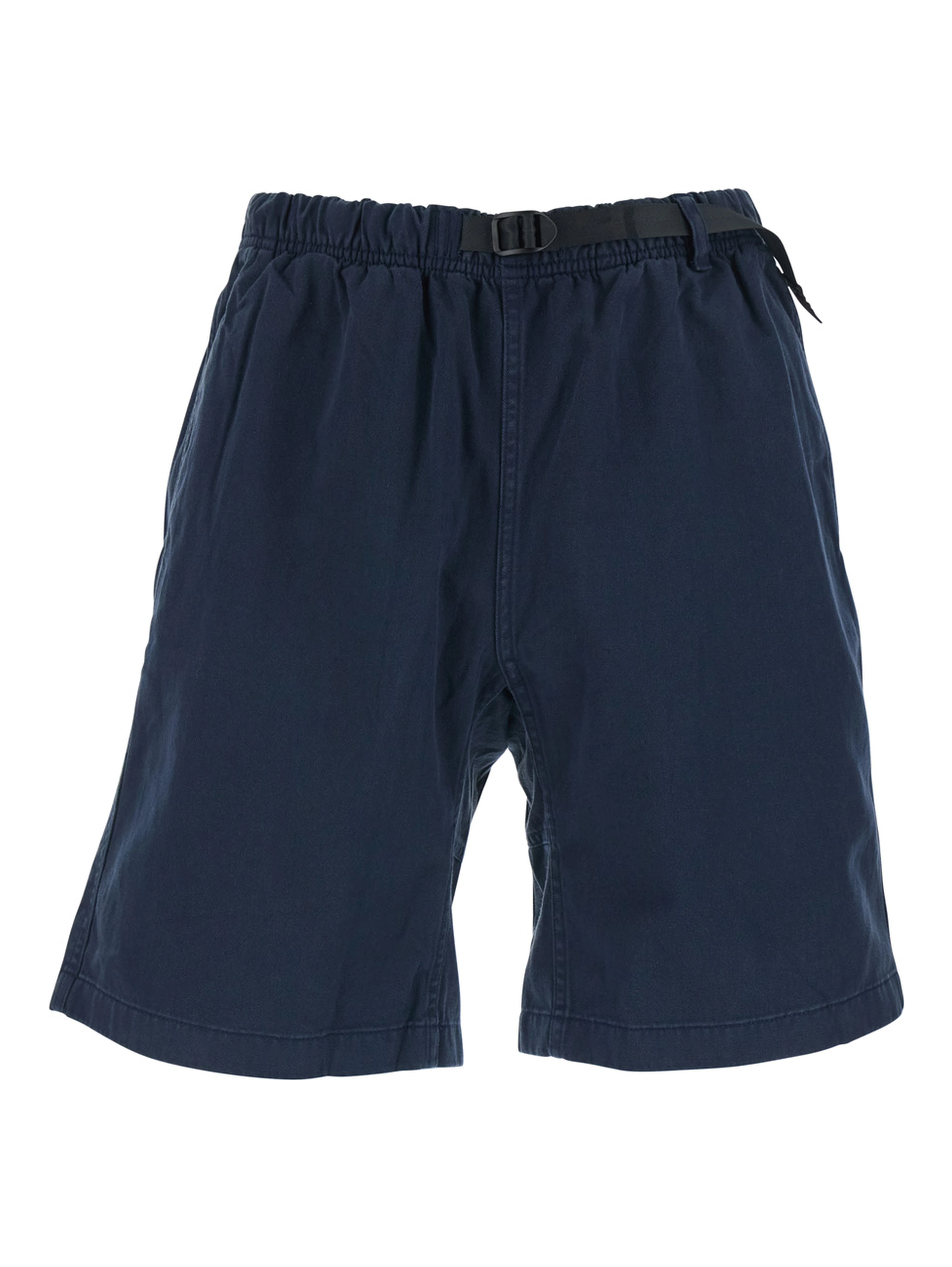 Blue bermuda shorts with elasticated waist in cotton man