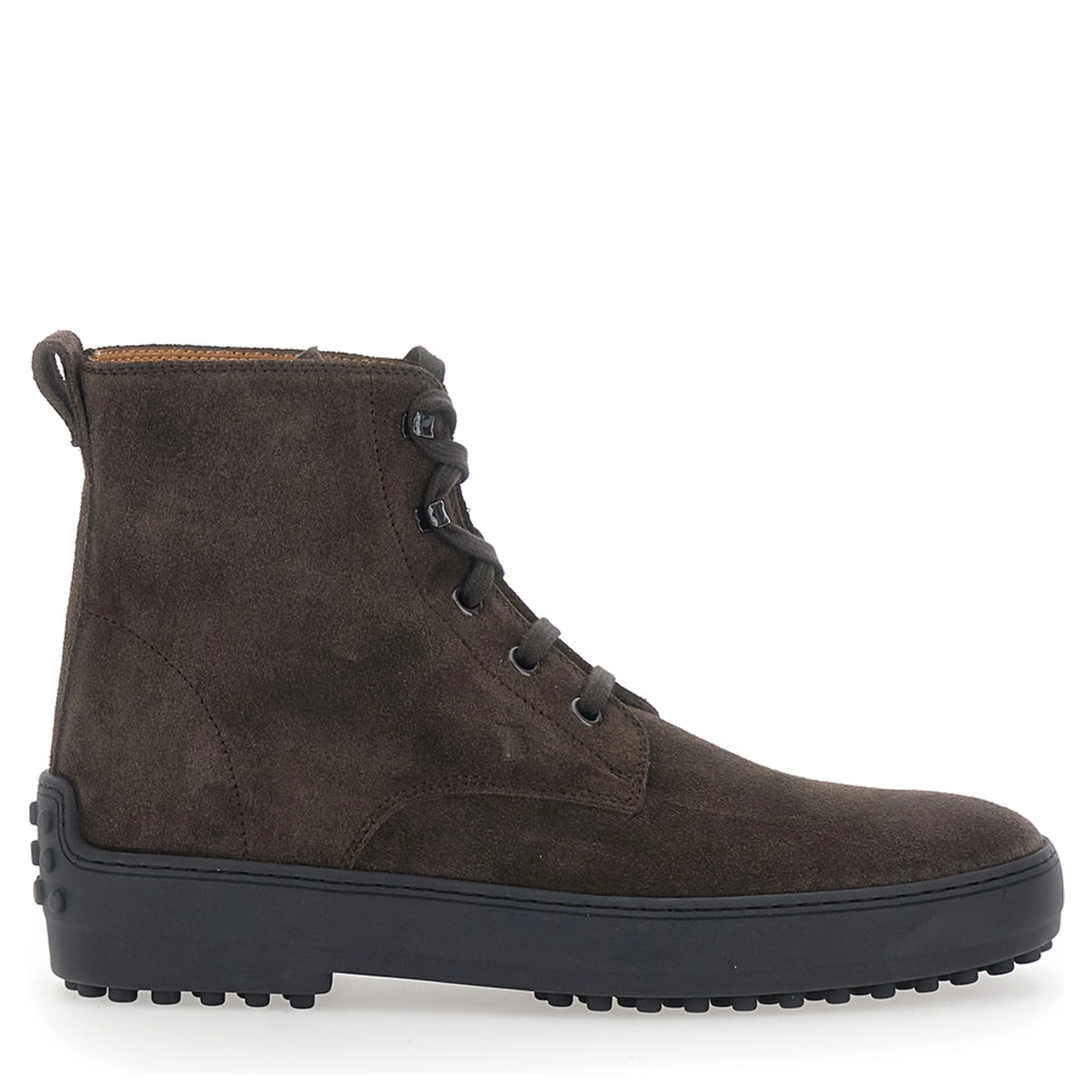 Ankle Boots with Rubber Sole in Brown