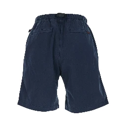 Blue bermuda shorts with elasticated waist in cotton man