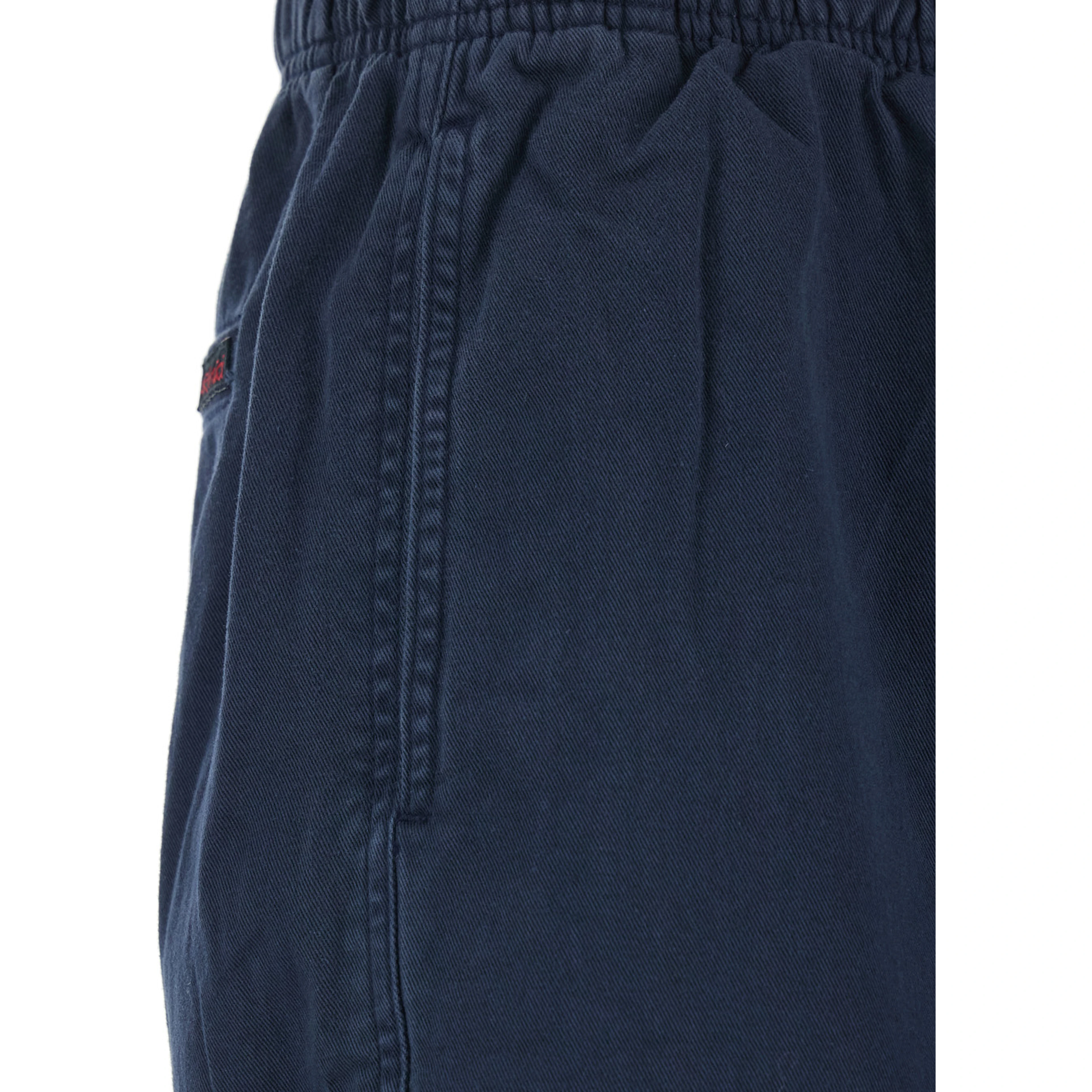 Blue bermuda shorts with elasticated waist in cotton man