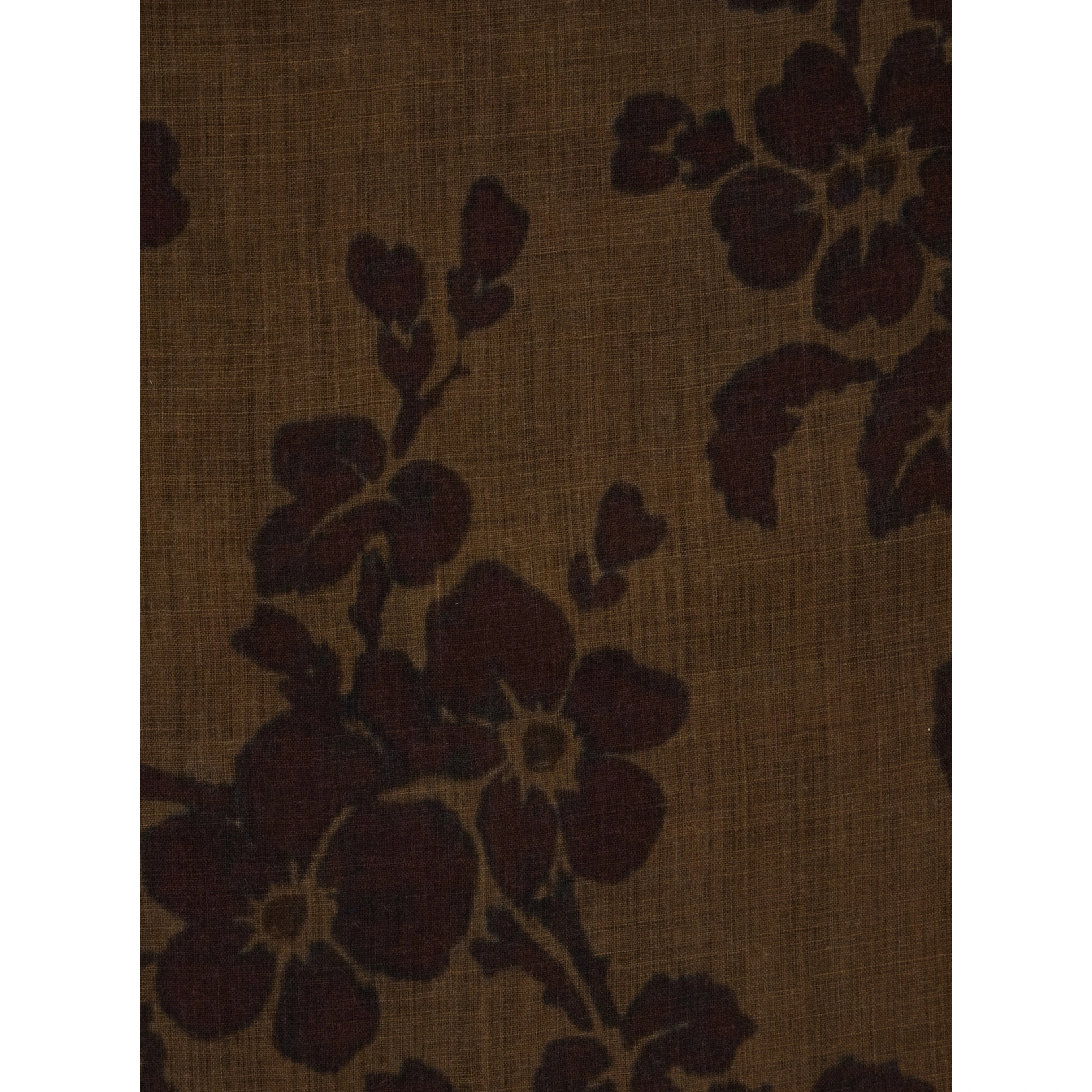 Brown unisex virgin wool scarf