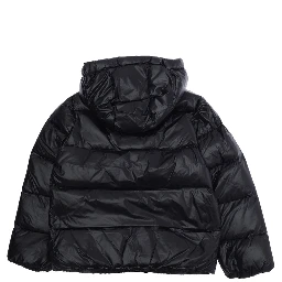 Down jacket with high collar and zip closure, Tech Fabric, Black, Boy
