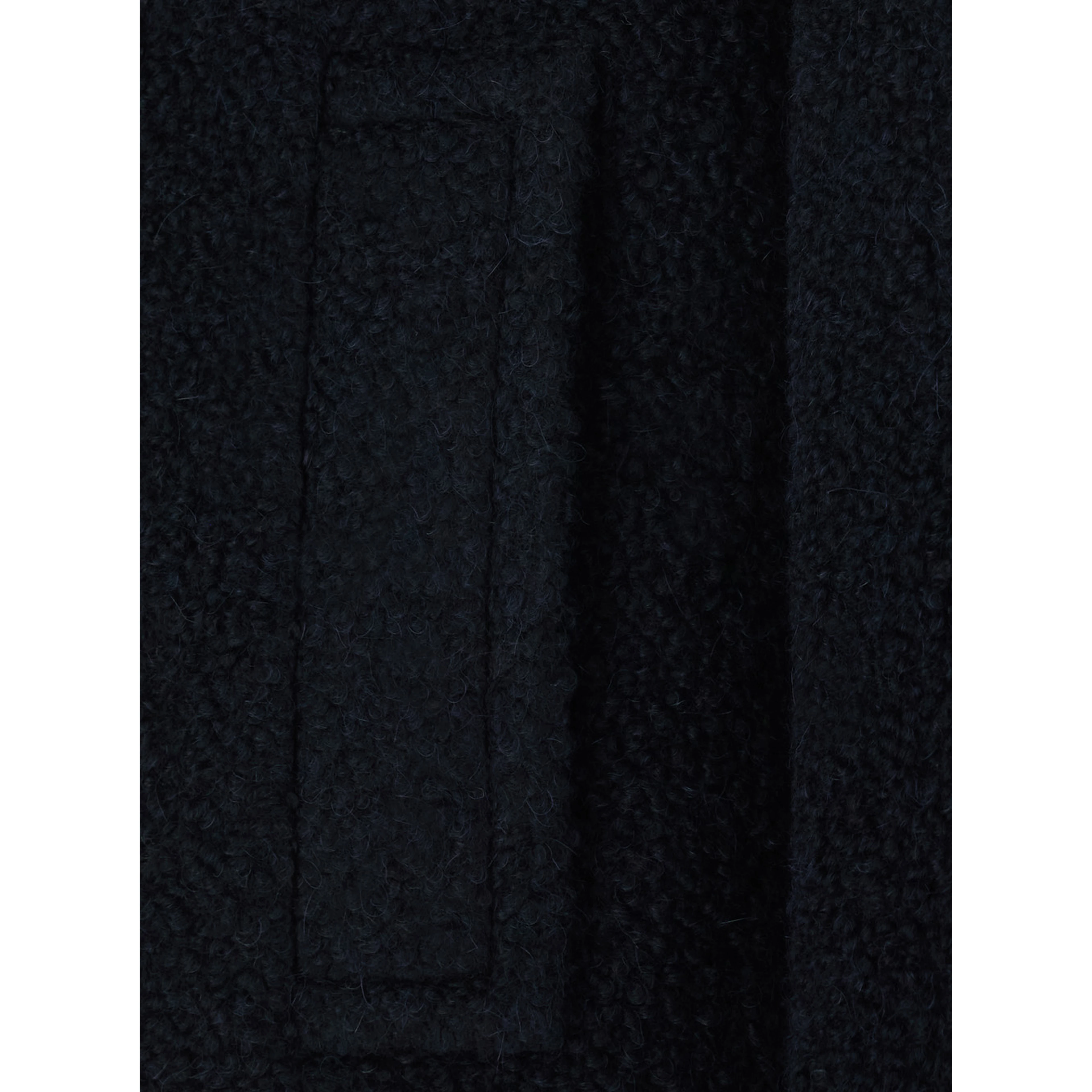 SHORT COAT with classic collar and long sleeves in tech fabric blue men