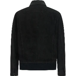 ERMES jacket in black fabric for clothing