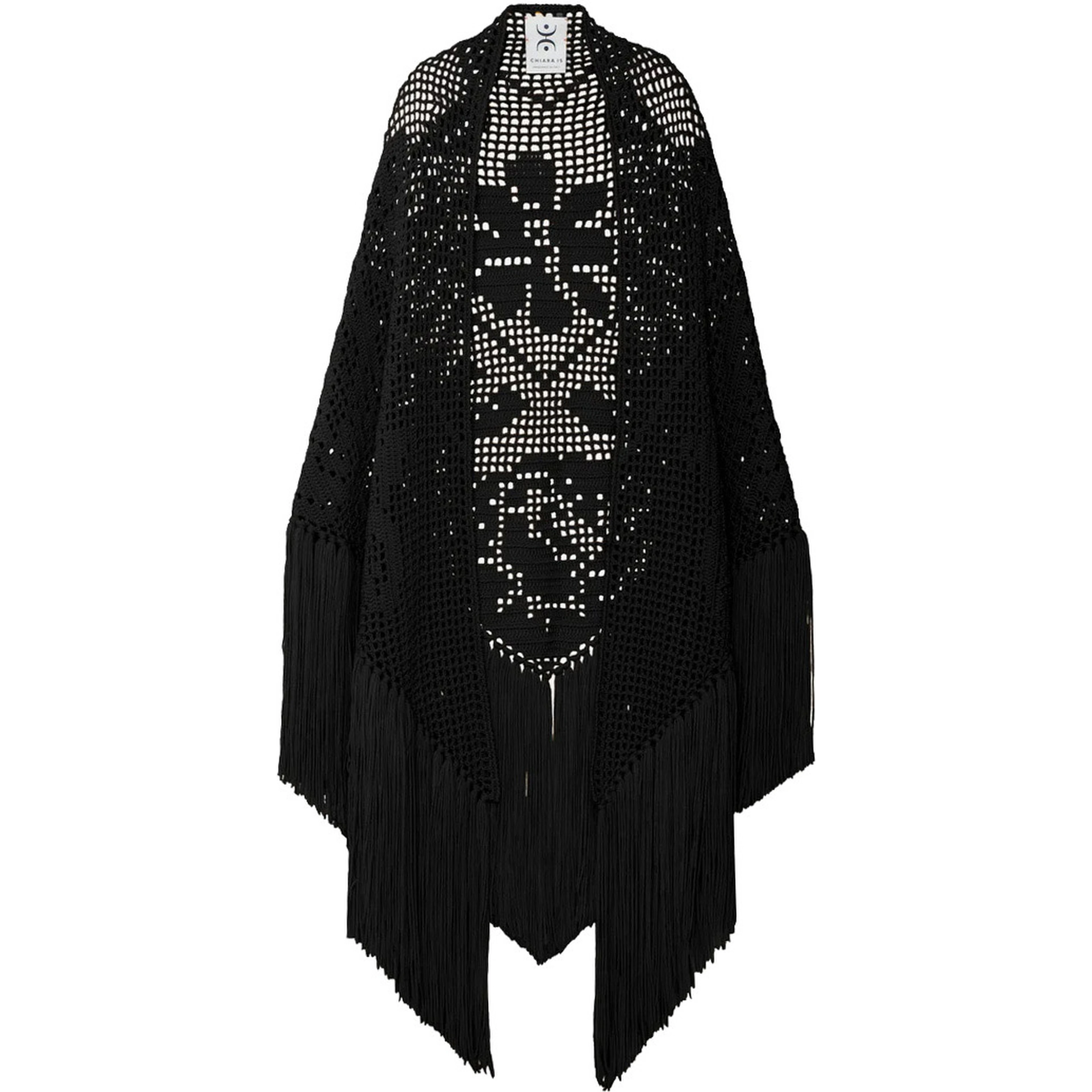 Peony Dress with collar and long sleeves in Merino Wool in Black for women