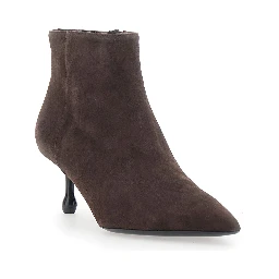 BOOTIE 50 brown suede ankle boots for women